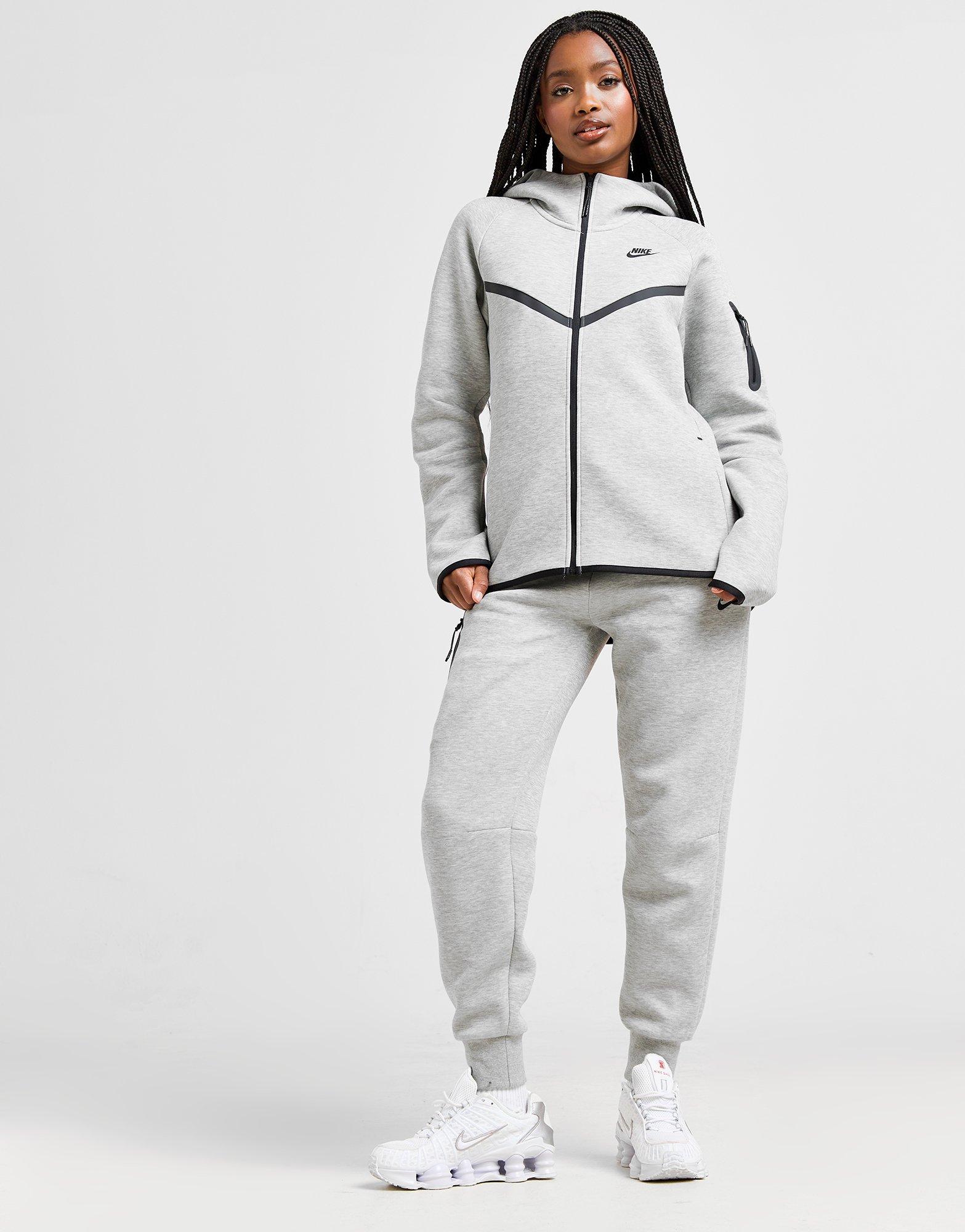 Grey Nike Tech Fleece Full Zip Hoodie - JD Sports Global