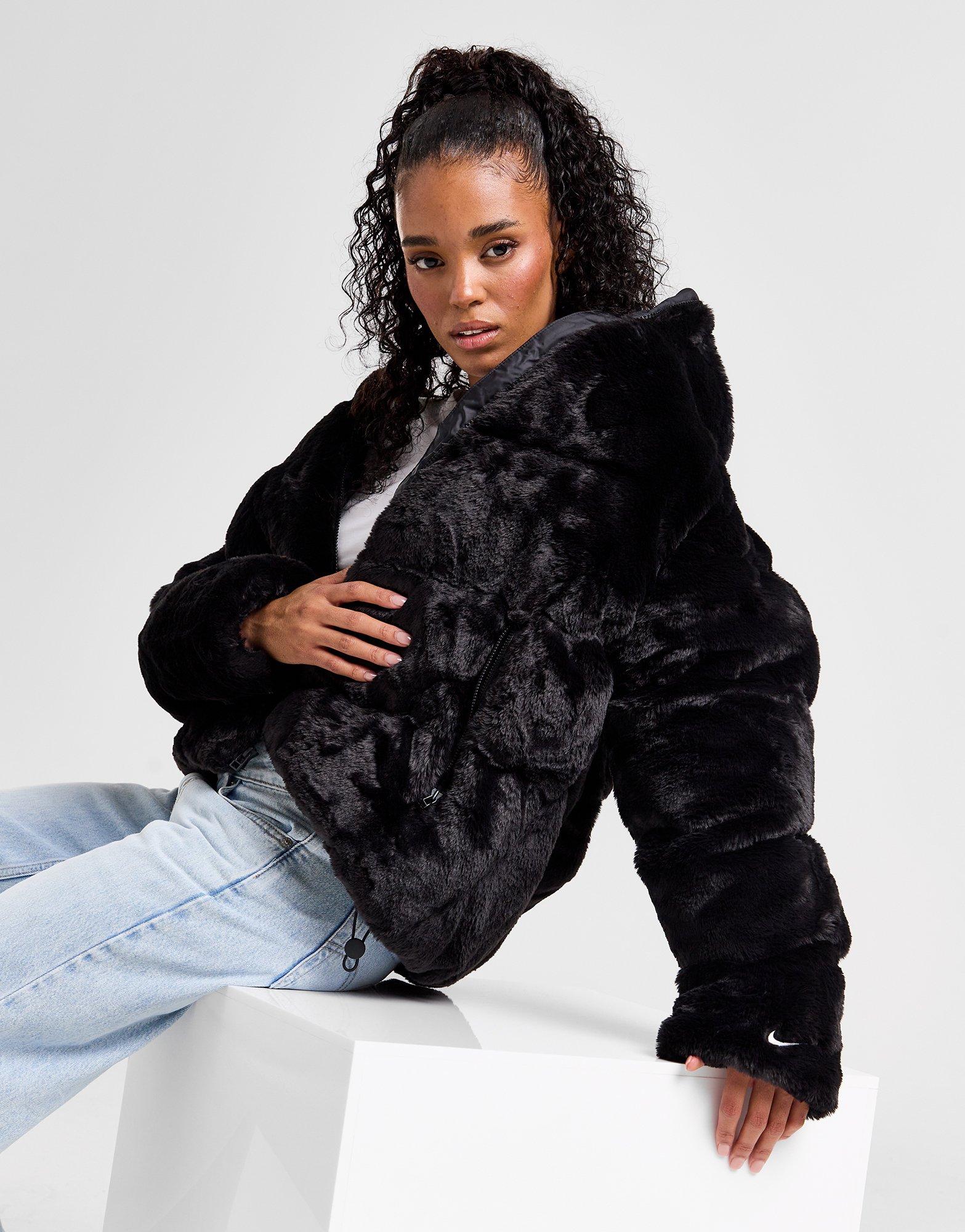 Black Nike Fur Jacket JD Sports Global