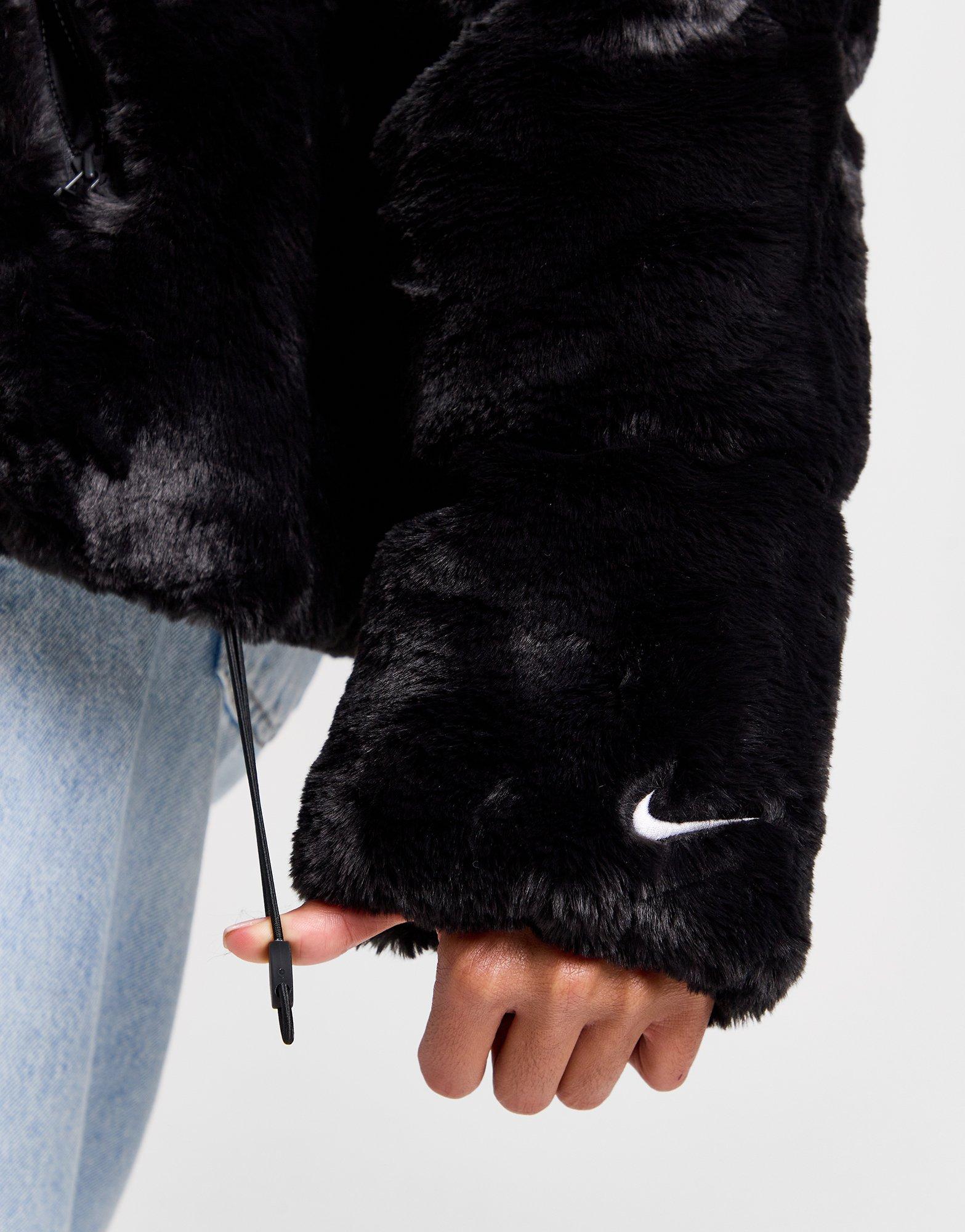 Black Nike Fur Jacket JD Sports UK