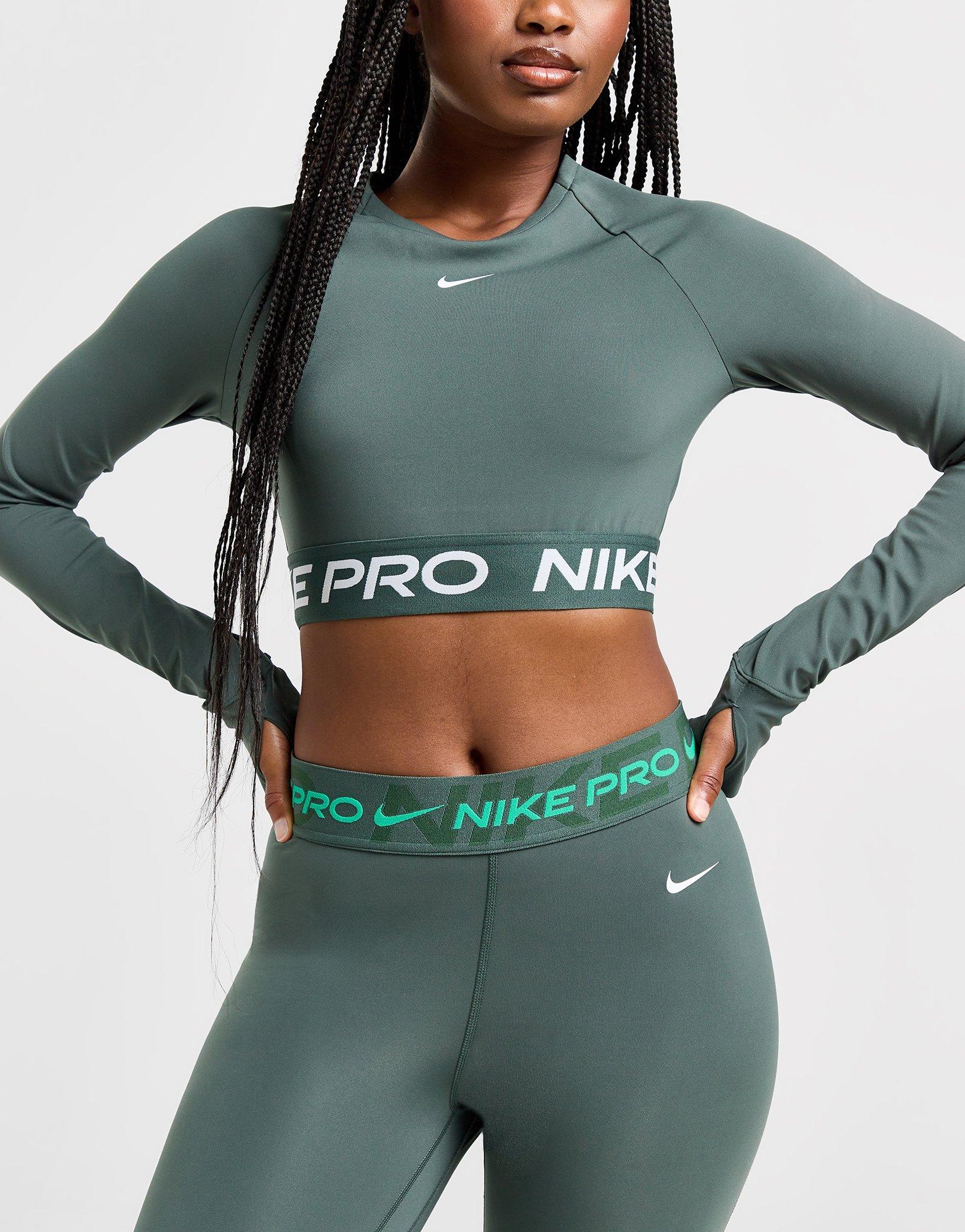 【NIKE】Training Pro Long Sleeve Crop Top(送料無料） Nike Pro Training Long Sleeve Crop Top Design 2024 Black XS