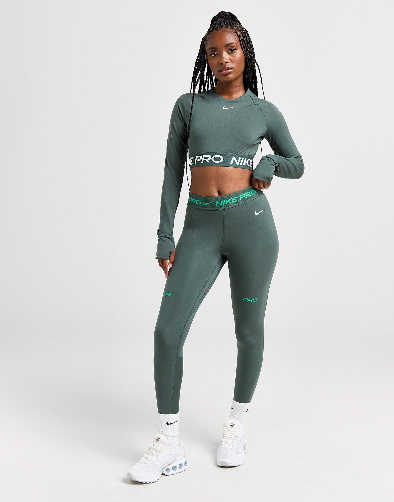 Nike Training Pro Long Sleeve Crop Top