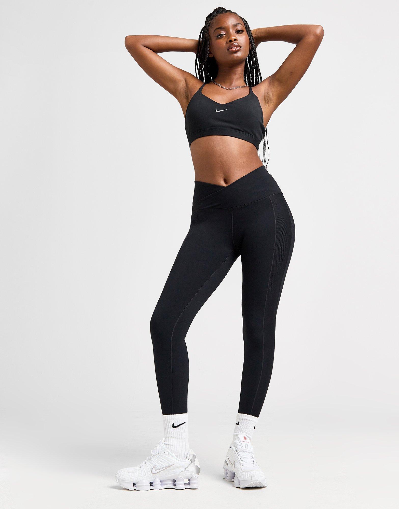 Black Nike Training One Wrap Tights - JD Sports Global