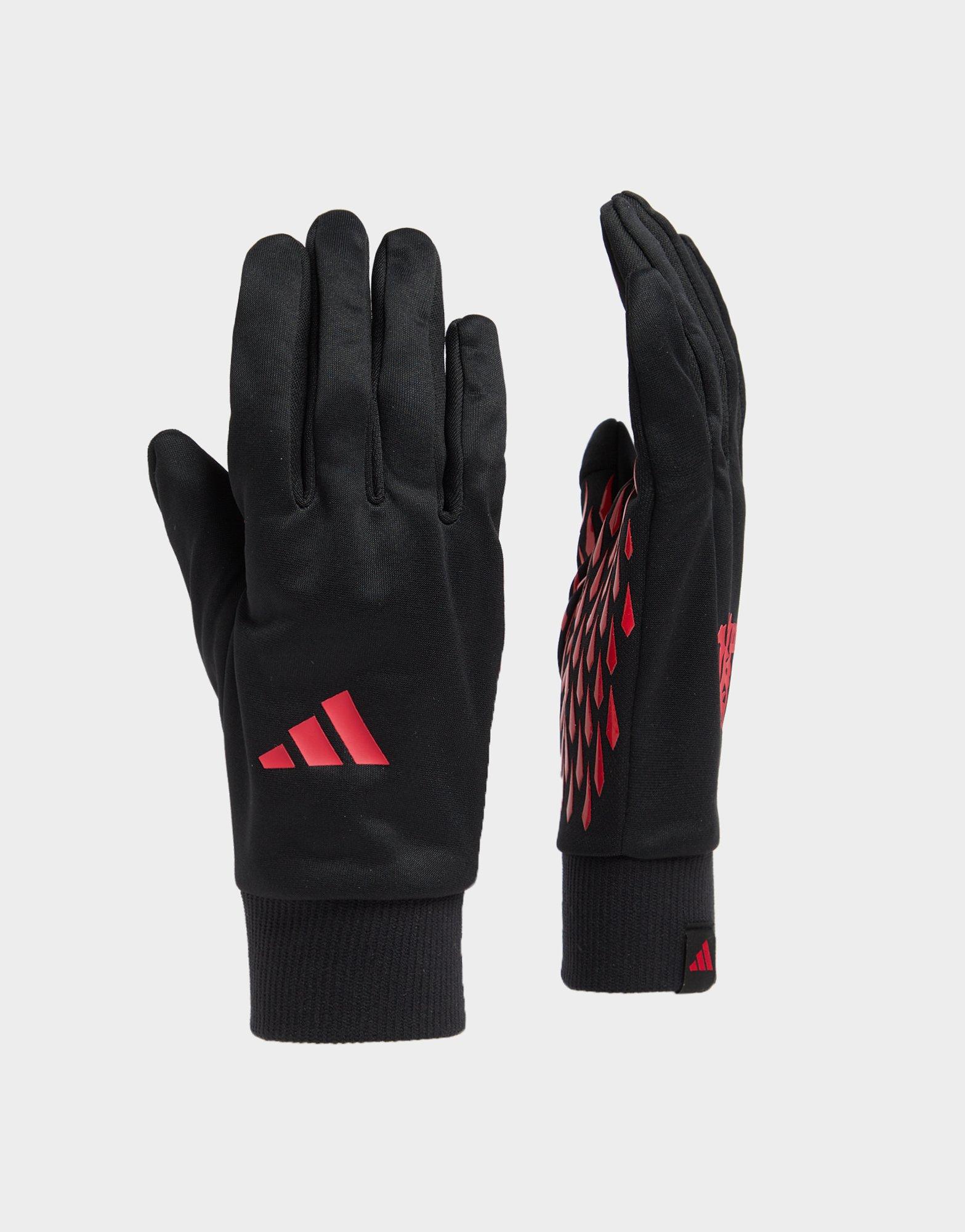 Black adidas Manchester United FC Gloves JD Sports UK