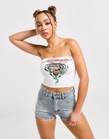 Ed Hardy Top Bandeau Panther Femme
