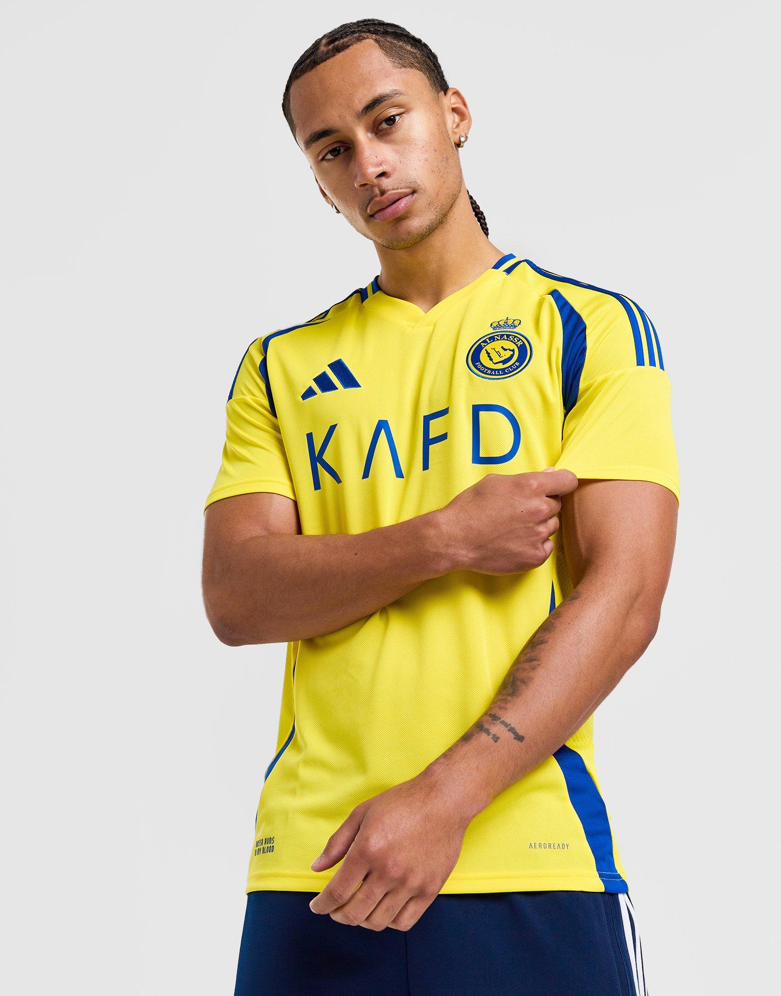 Yellow adidas Al Nassr FC 2024/25 Ronaldo #7 Home Shirt - JD