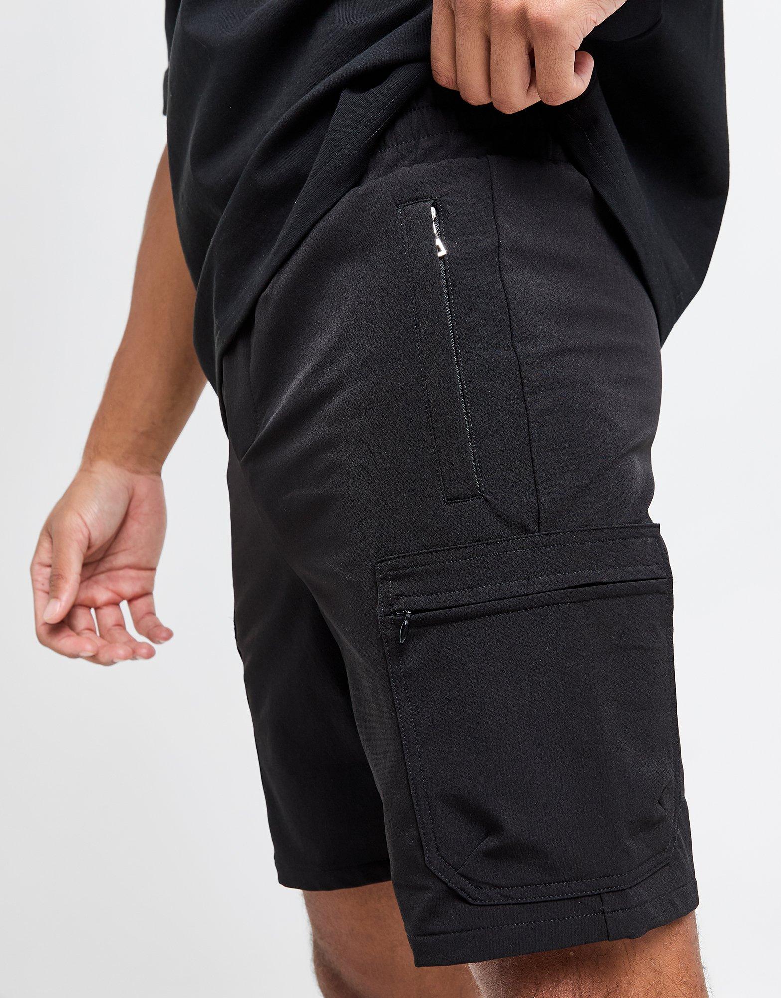 Black Belier Woven Cargo Shorts JD Sports UK