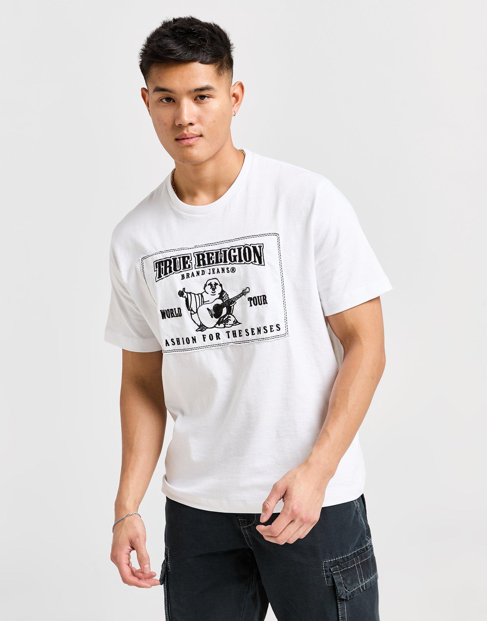 White True Religion Applique T-Shirt | JD Sports UK