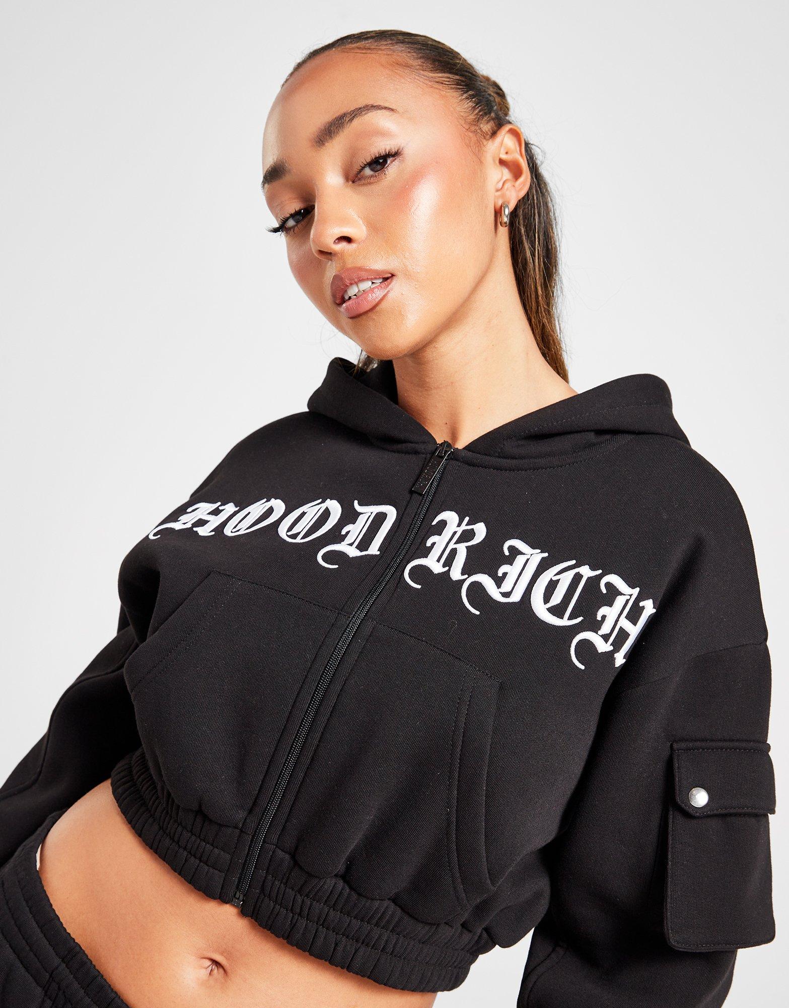Jd strappy sports cropped hoodie