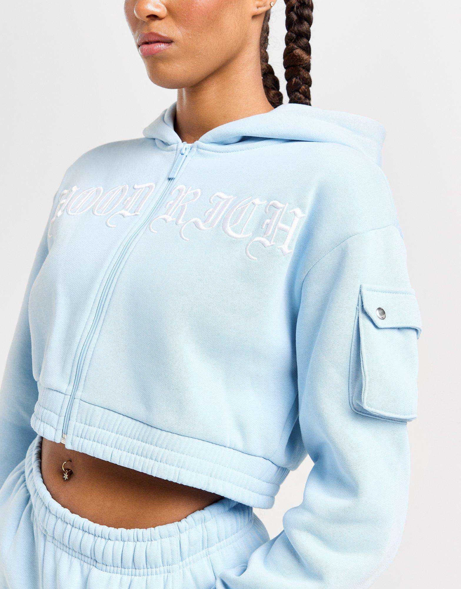 Hoodrich Dusk Crop Full Zip Hoodie