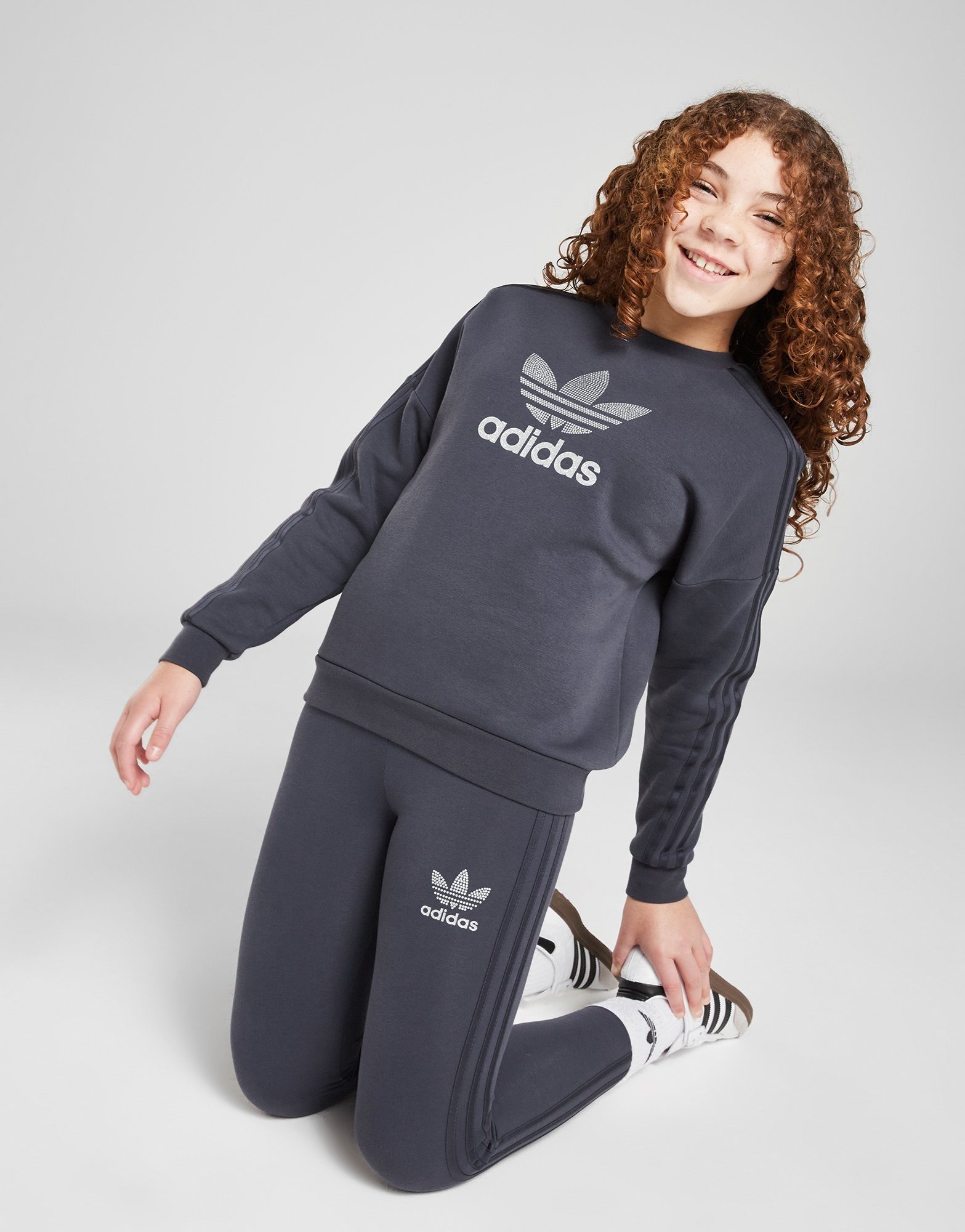 adidas Originals Girls Glitter Trefoil 3 Streifen Leggings Kinder JD Sports Deutschland