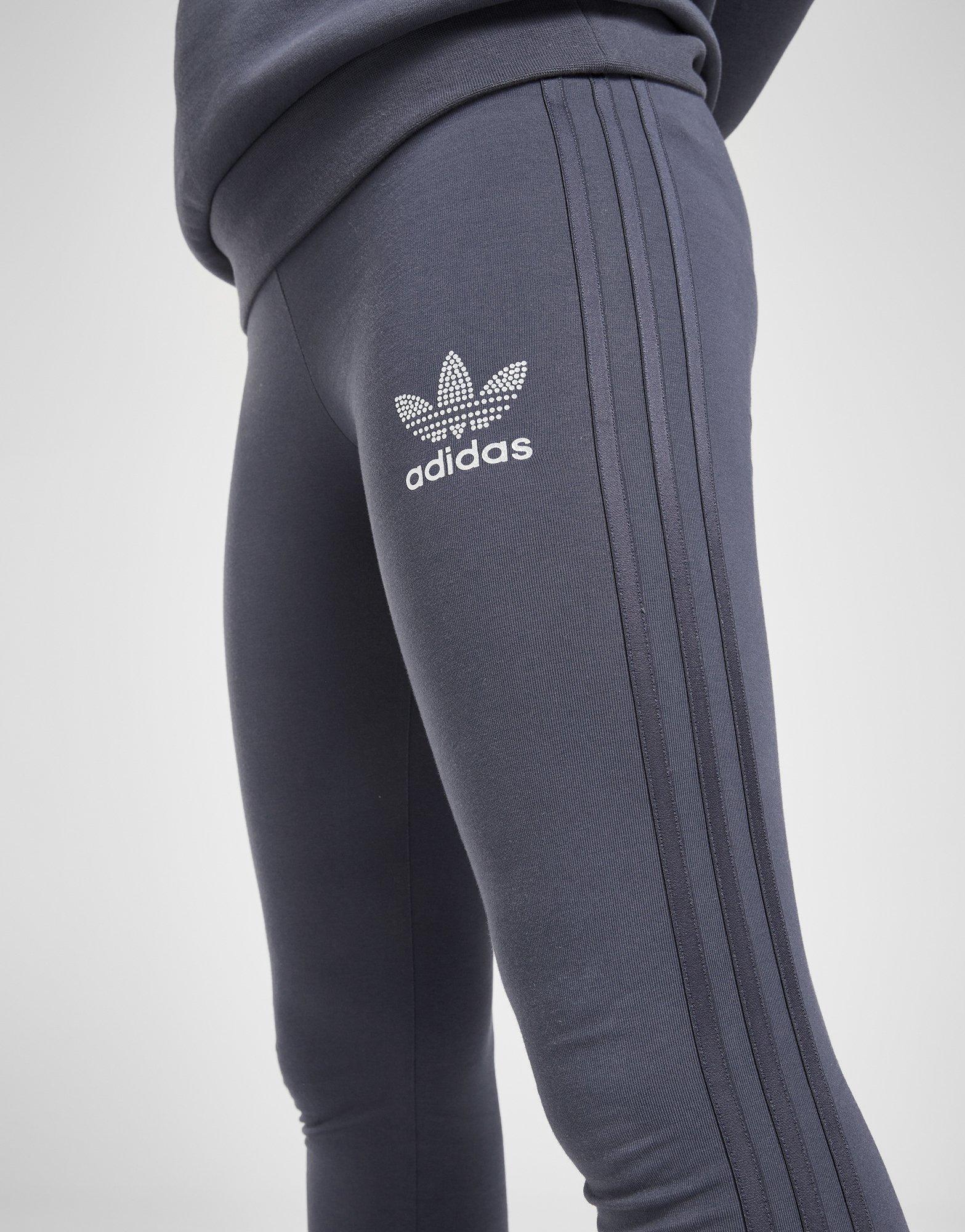 adidas Originals Girls Glitter Trefoil 3 Streifen Leggings Kinder JD Sports Deutschland