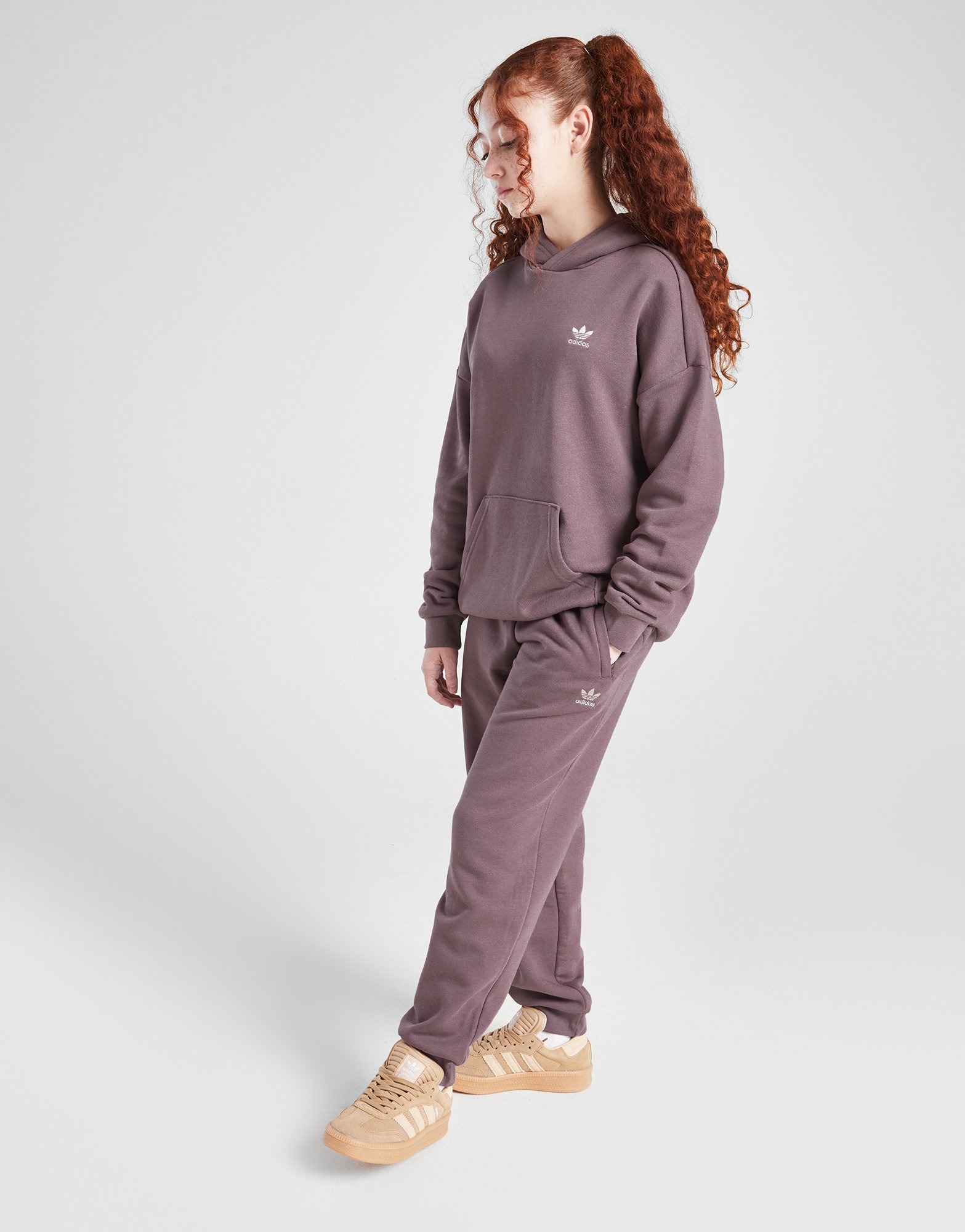 Purple adidas Originals Girls Boyfriend Essential Trefoil Joggers Junior JD Sports Ireland