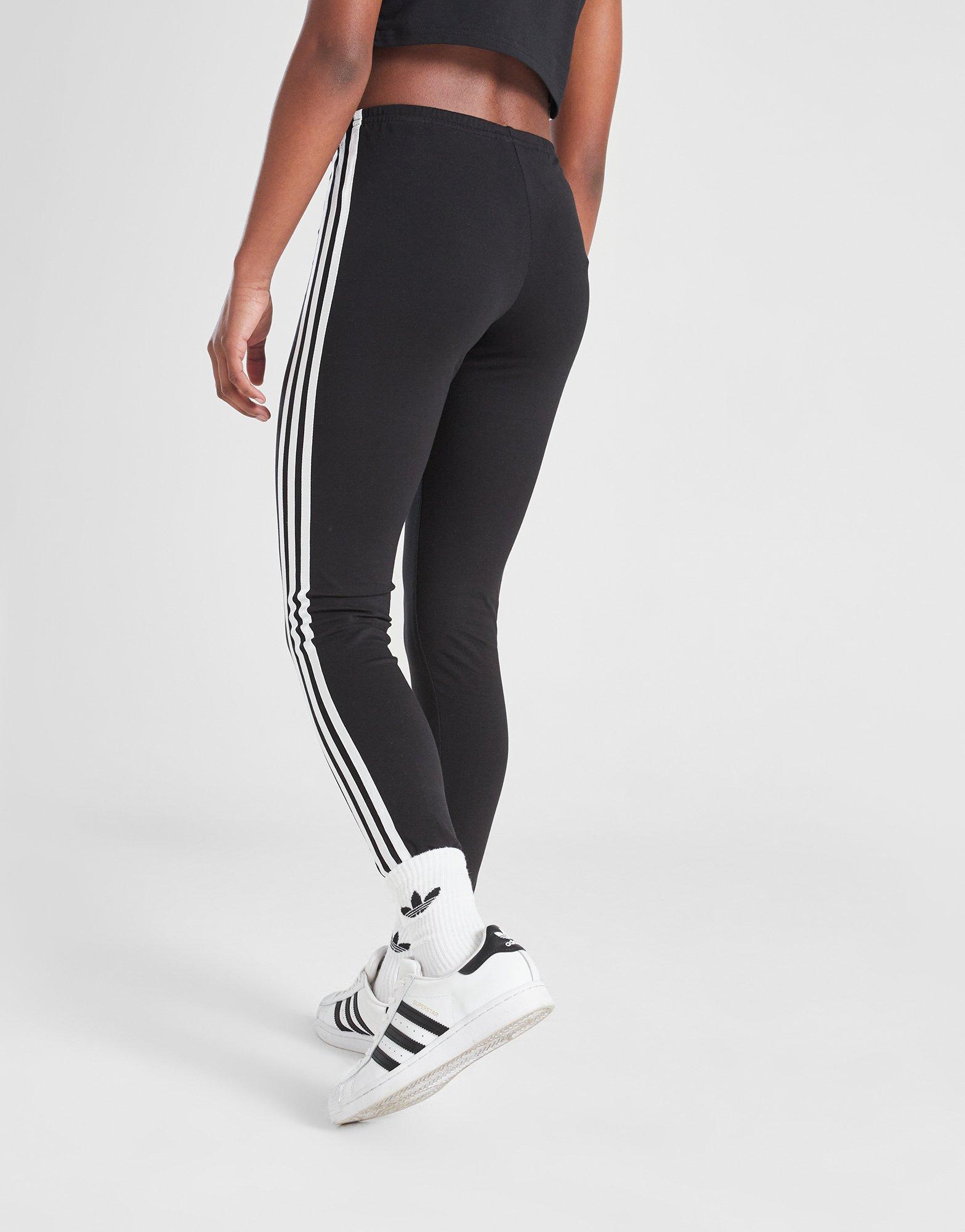 adidas Originals Girls' 3-Stripes Trefoil Leggings Junior