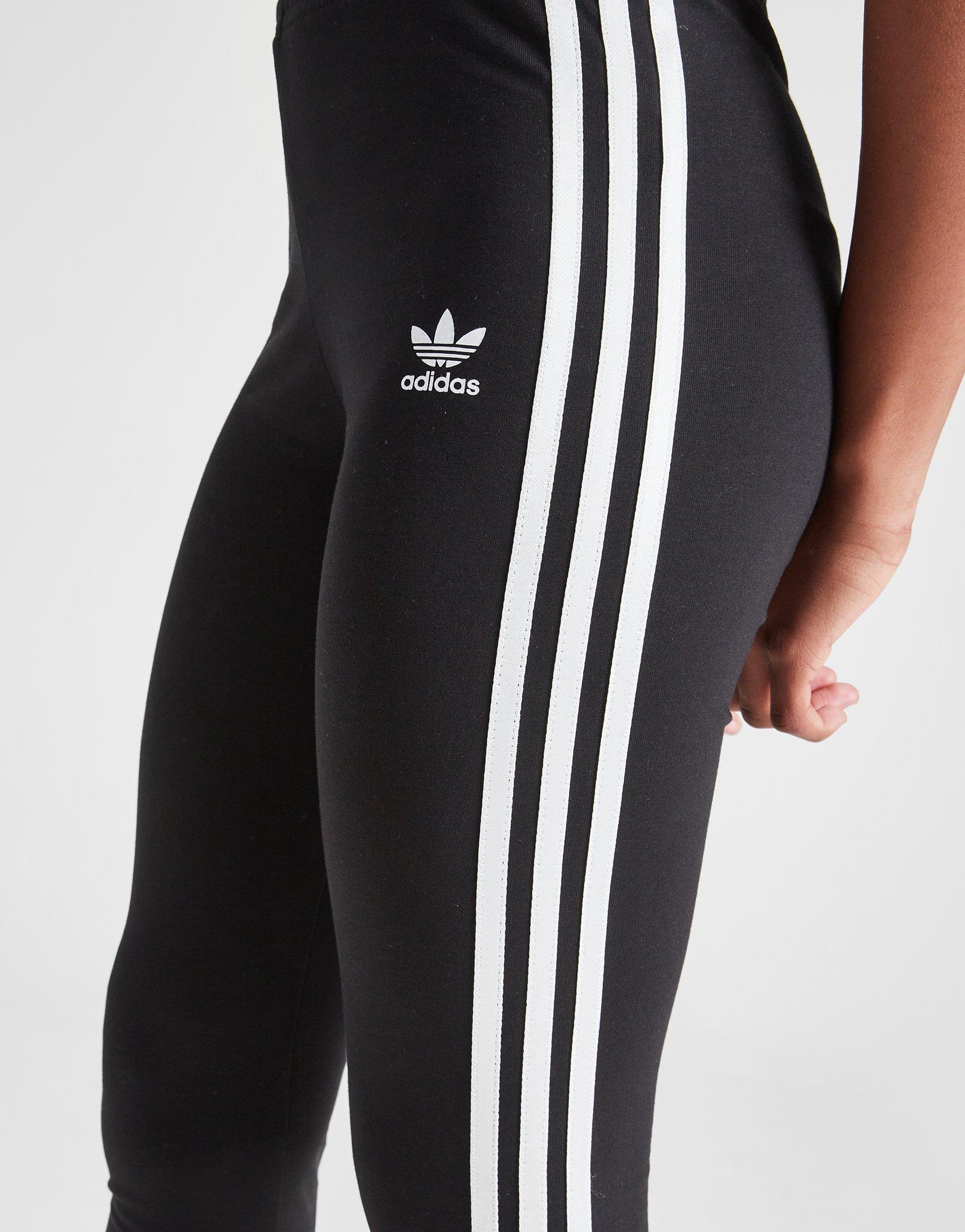 adidas Originals Girls 3 Stripes Trefoil Leggings Junior