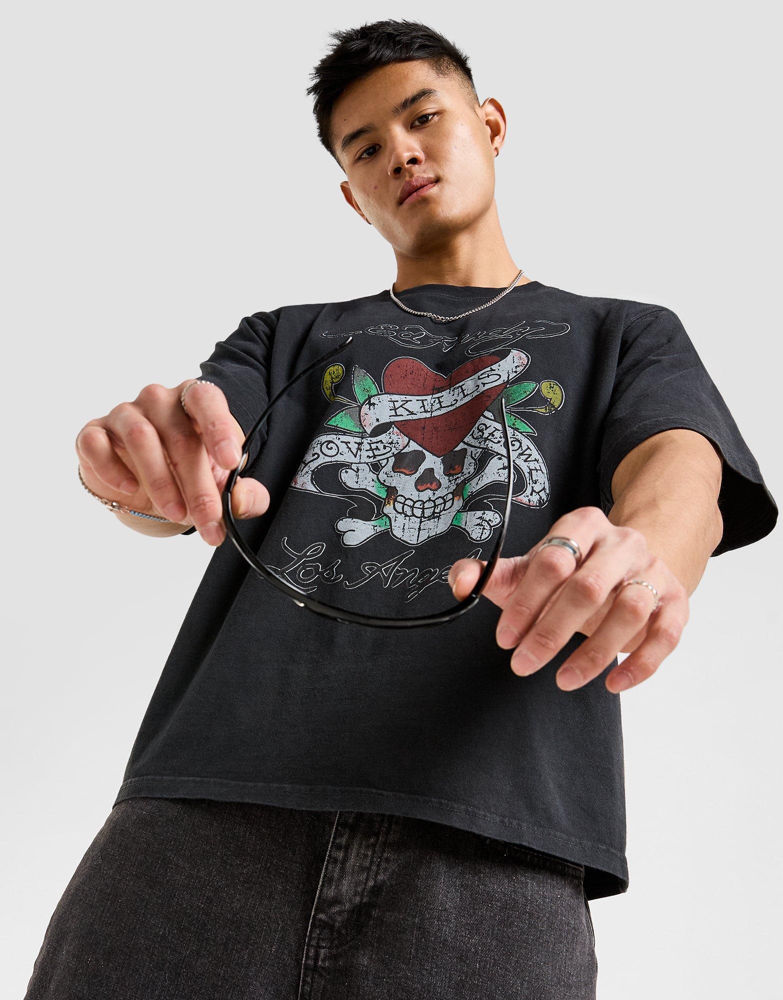 black ed hardy t shirt