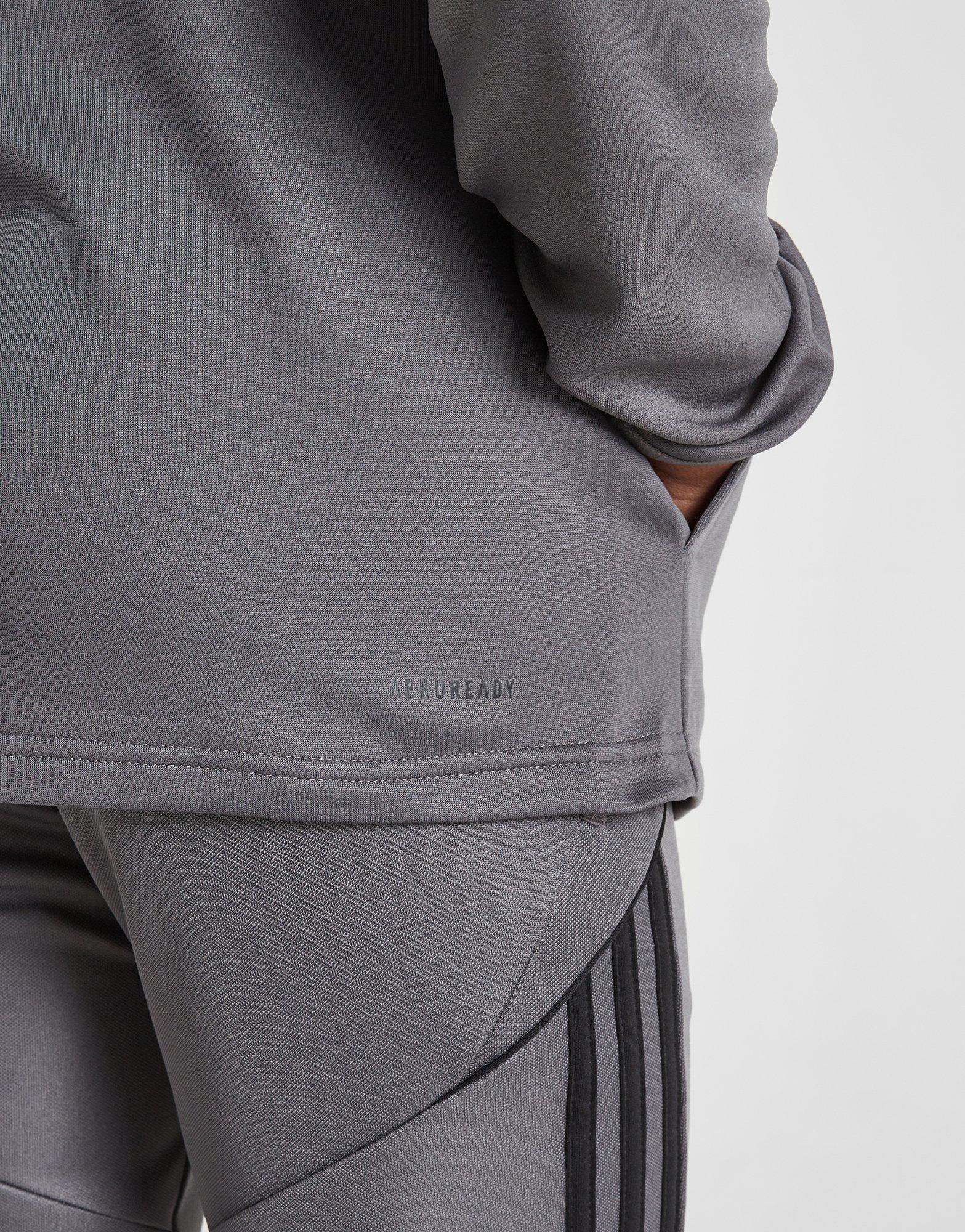 Grey adidas Tiro Winter 1/4 Zip Top Junior - JD Sports Australia