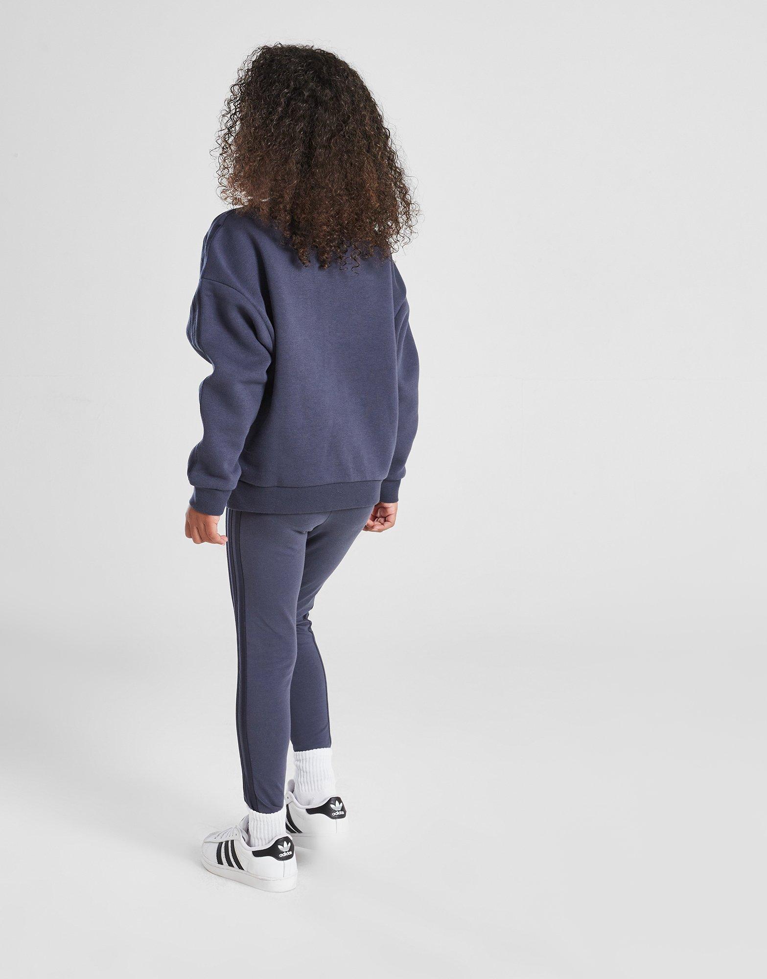 adidas Originals Girls' Diamante Crew Tracksuit Children