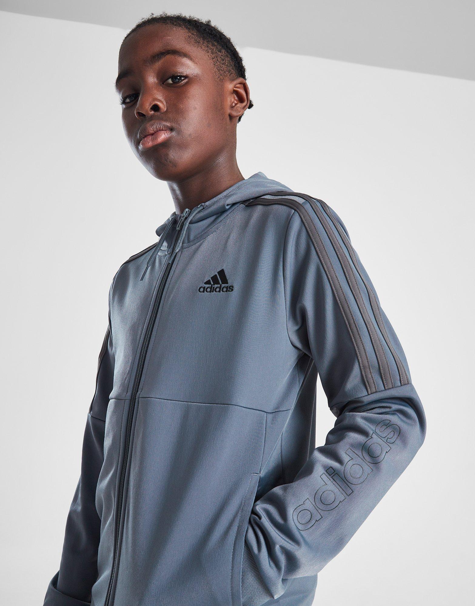 adidas SST Linear Poly Full Zip Hoodie Junior