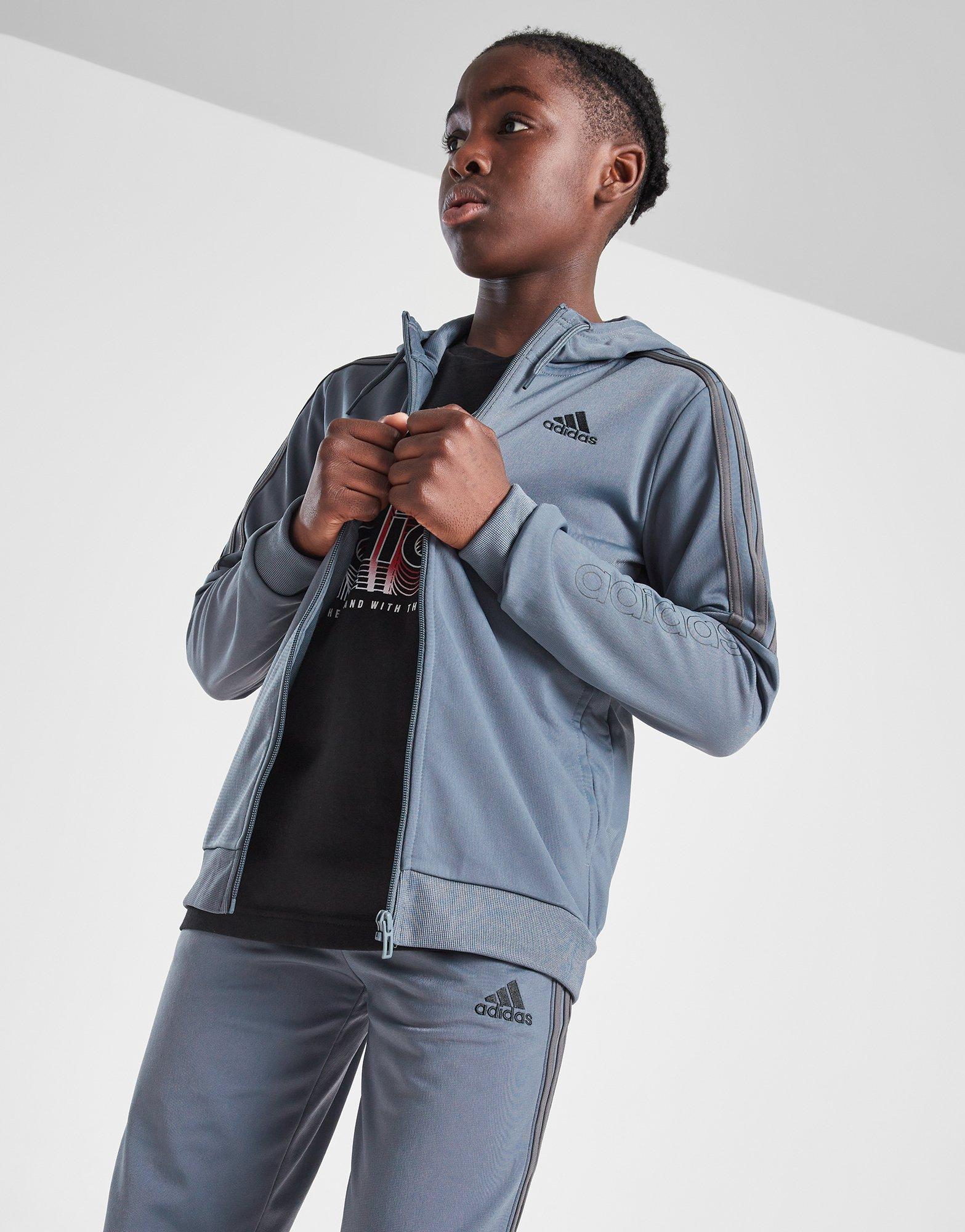 adidas SST Linear Poly Full Zip Hoodie Junior