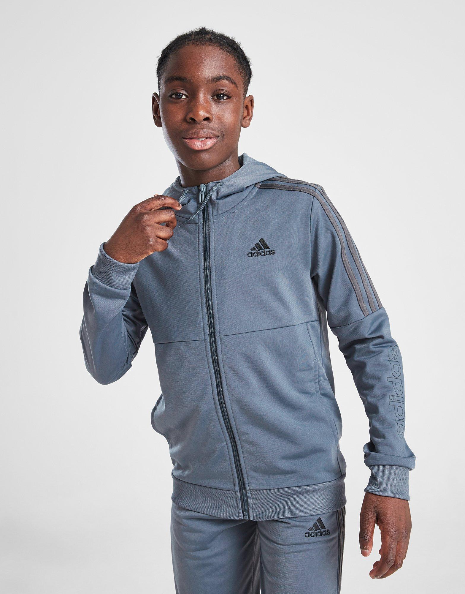 adidas SST Linear Poly Full Zip Hoodie Junior