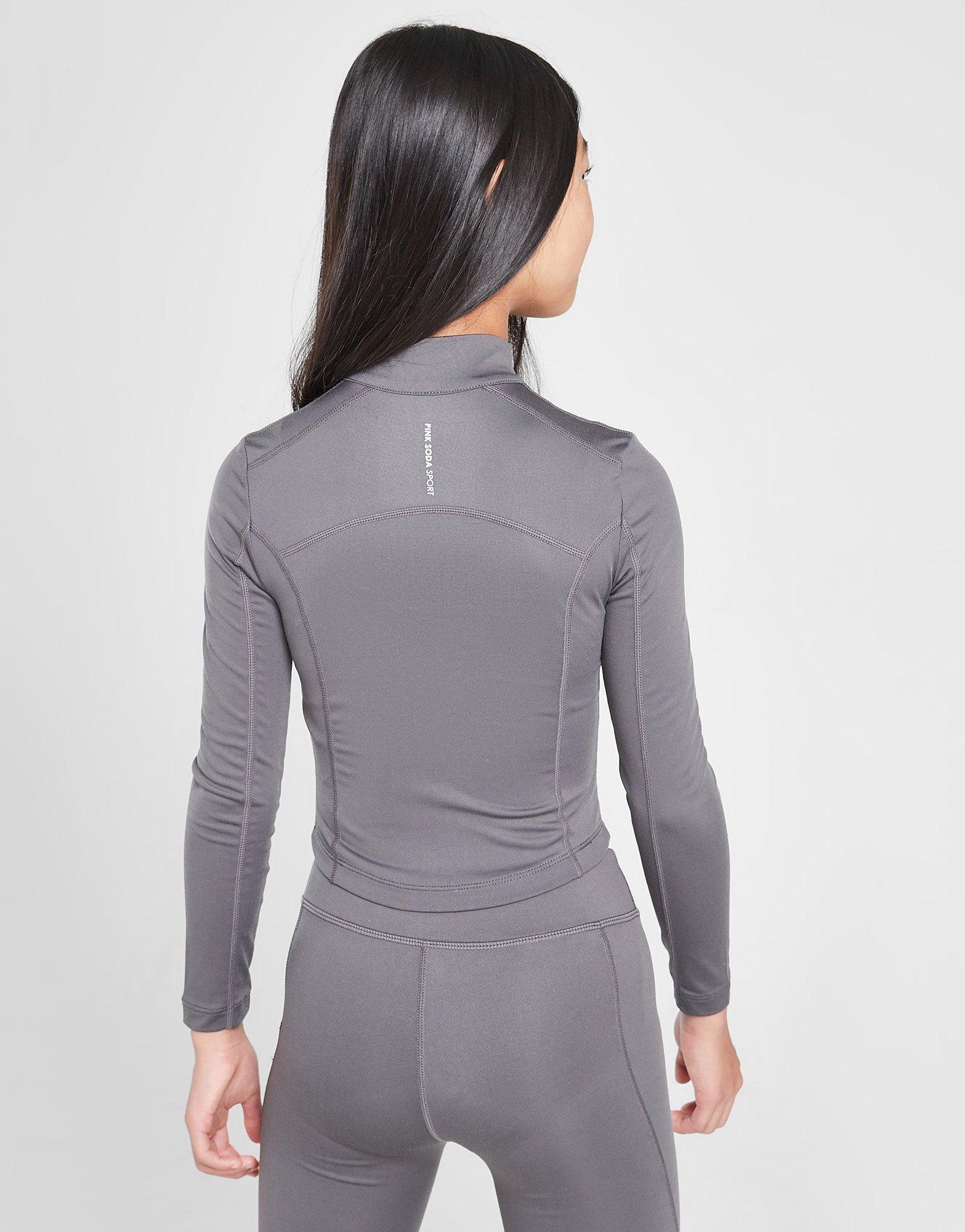 Pink Soda Sport Girls' Fitness Form Full Zip Top Junior