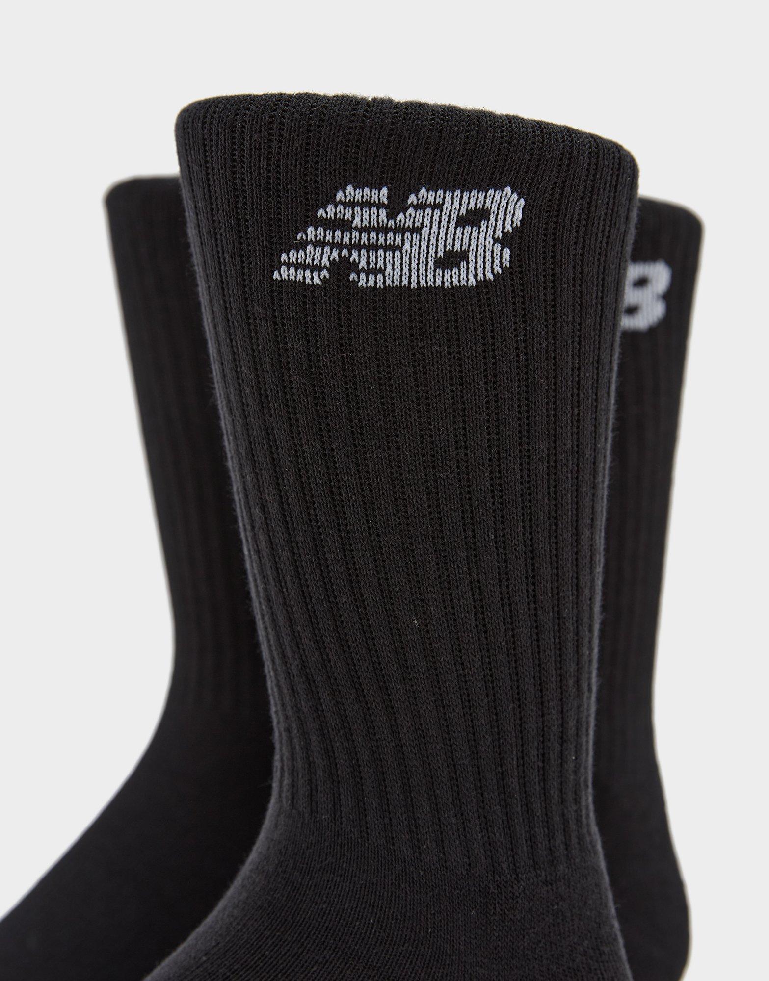 Black New Balance 3 Pack Everyday Crew Socks JD Sports Ireland