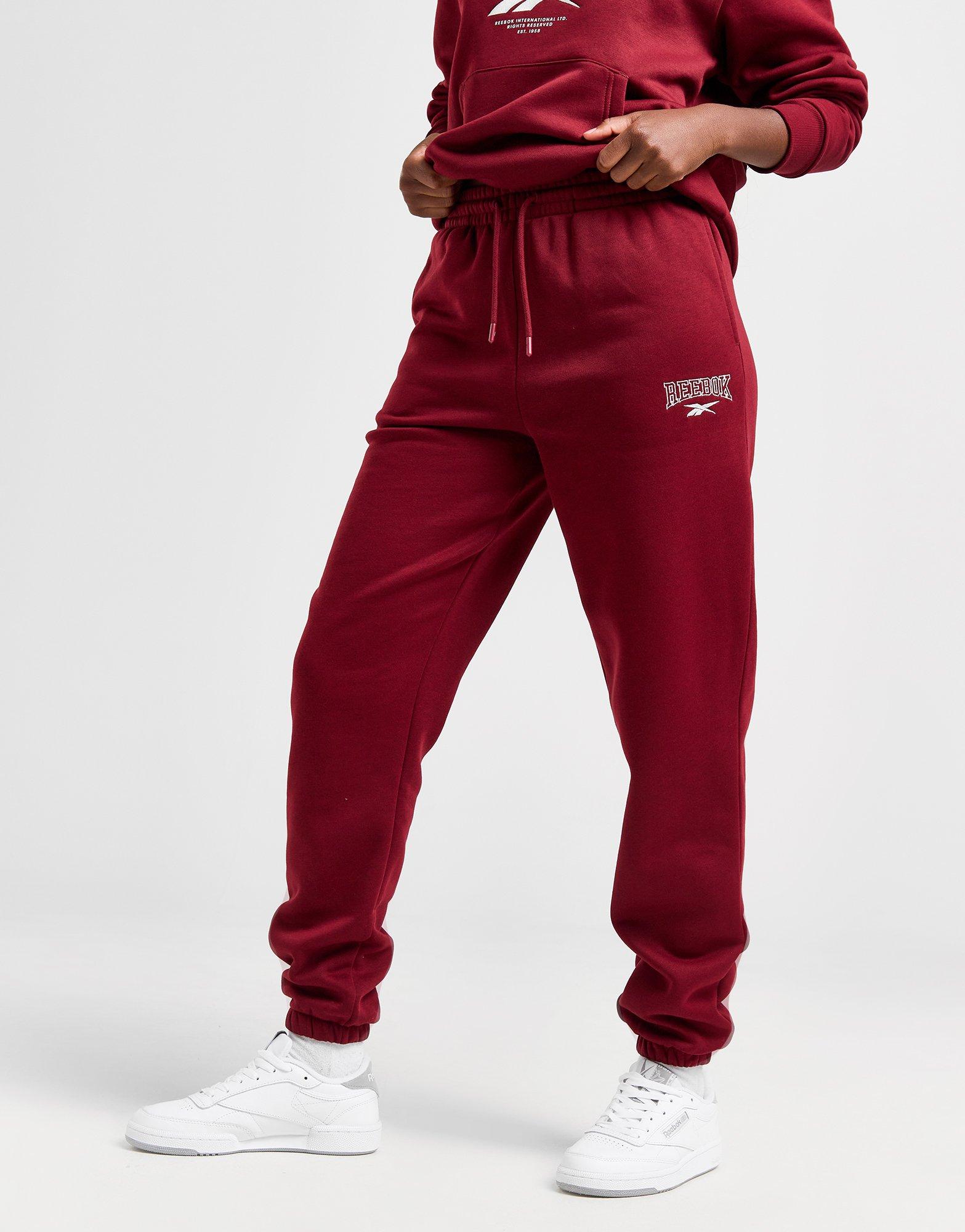Reebok Pantaloni della Tuta Bowkers in Rosso JD Sports
