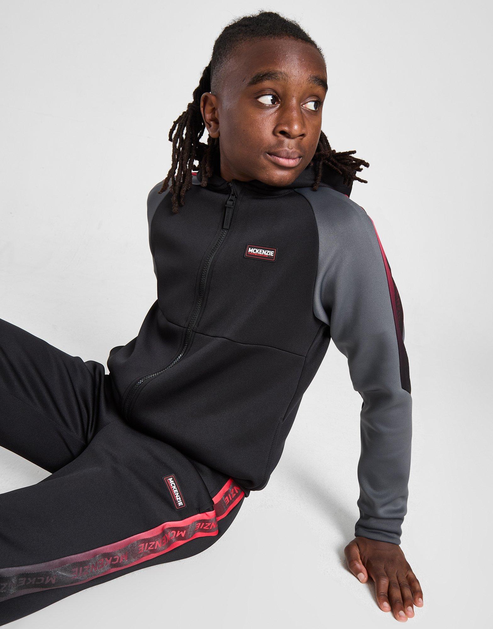 Sort McKenzie Glint Poly Full Zip Hoodie Junior JD Sports Danmark