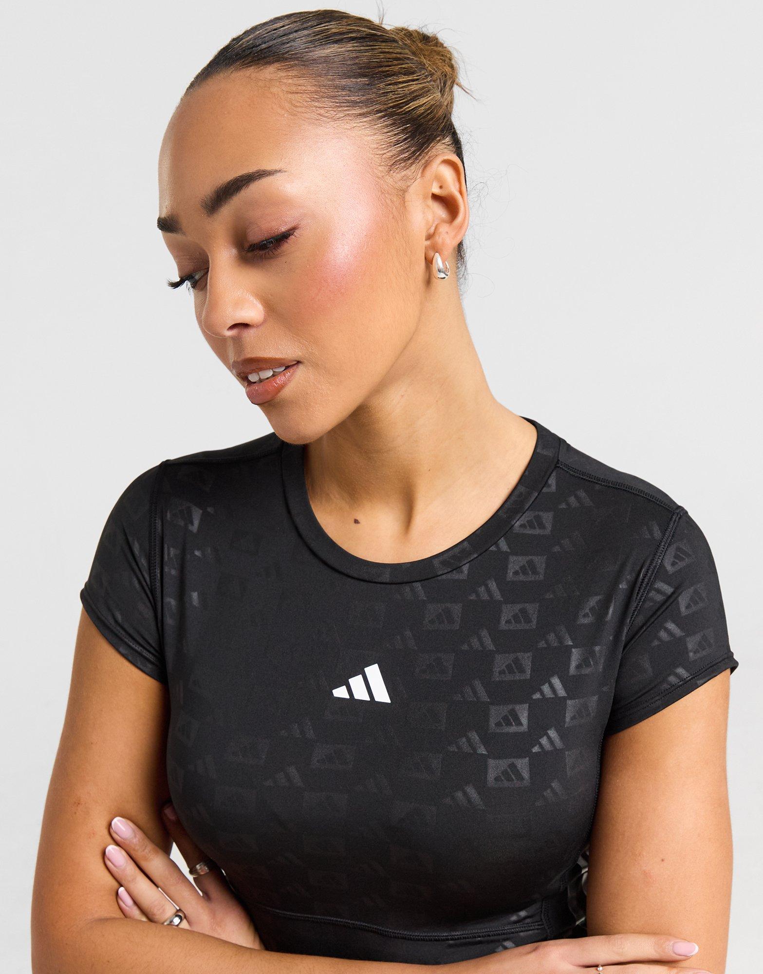 adidas Hyperglam Embossed Crop Top