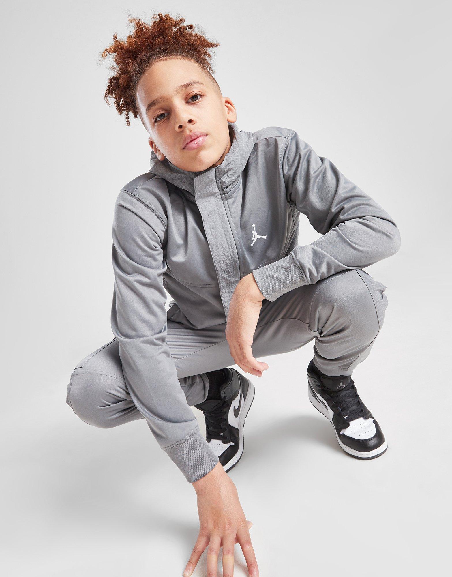 Grey Jordan Jumpman Woven Full Zip Tracksuit Junior - JD