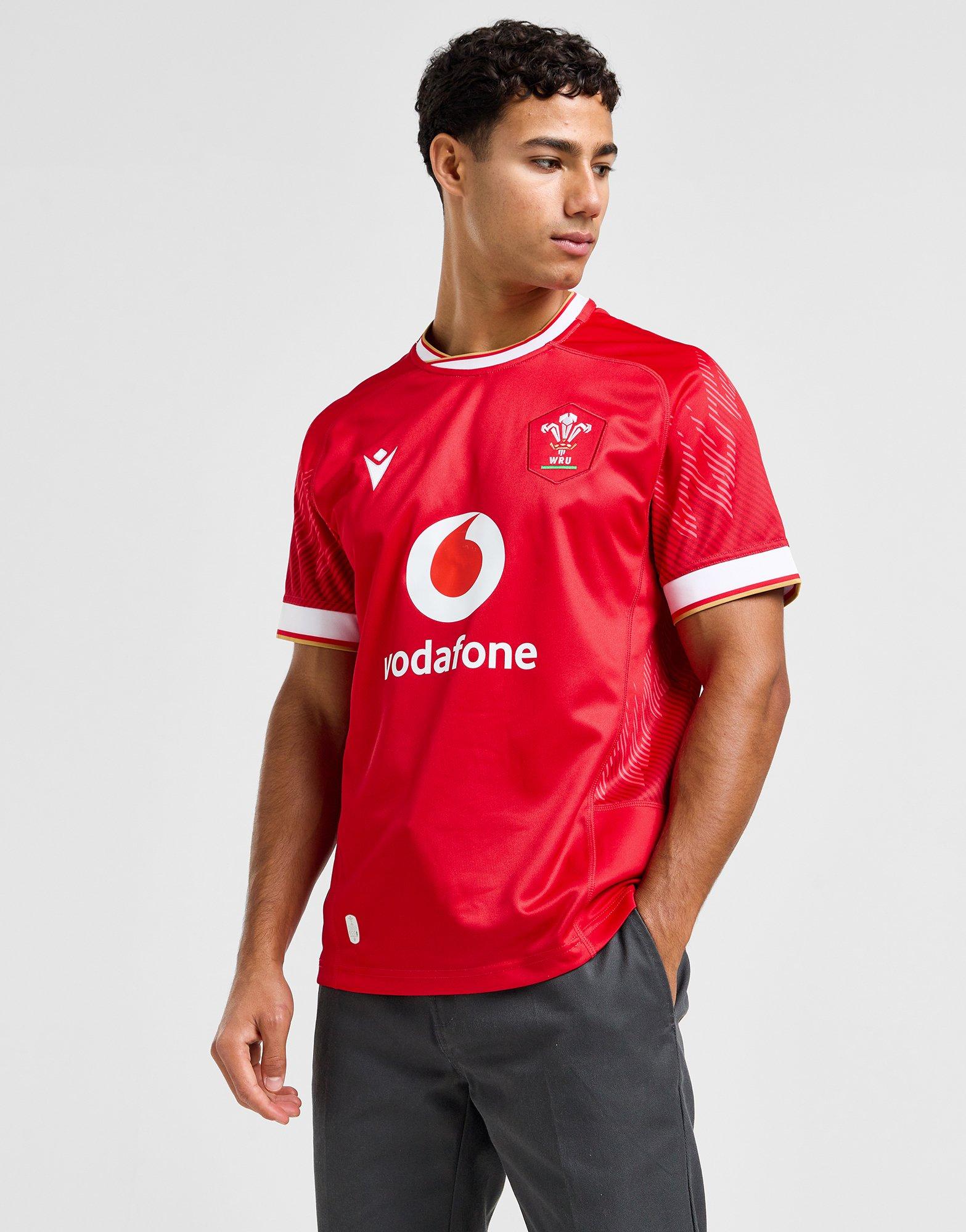 Red Macron Wales Rugby 2024/25 Home Shirt JD Sports UK