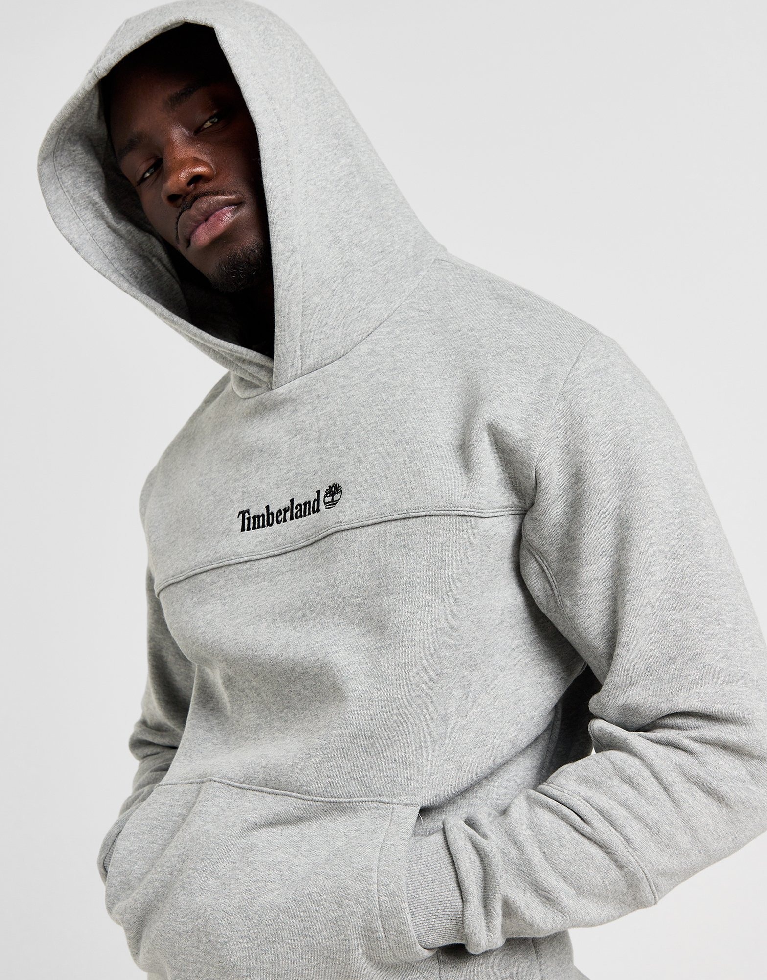 Grey Timberland Overhead Embroidered Hoodie JD Sports Ireland