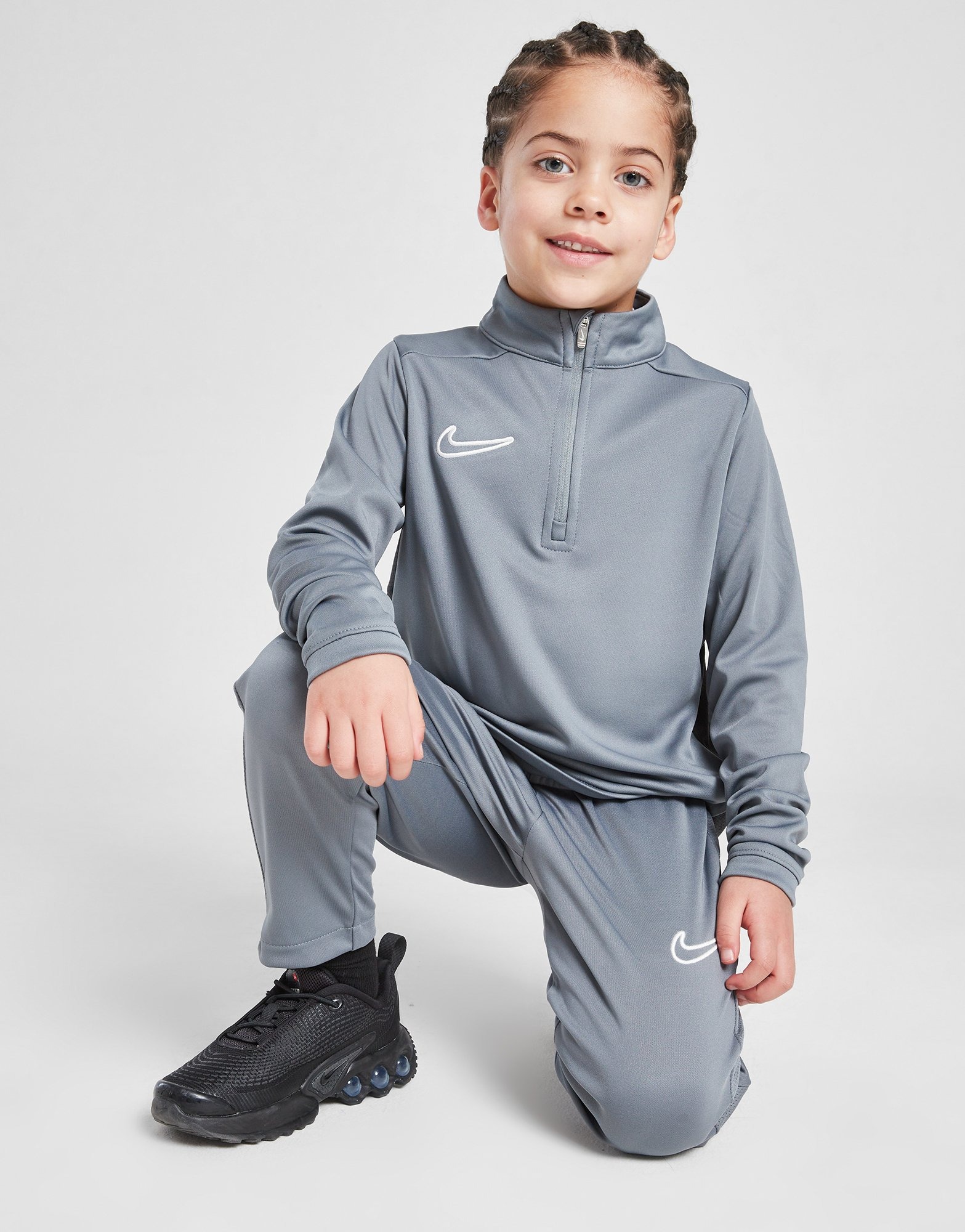 Grey Boys Nike Sweat Suit Nike Nike Boys Piece Tracksuit Set In