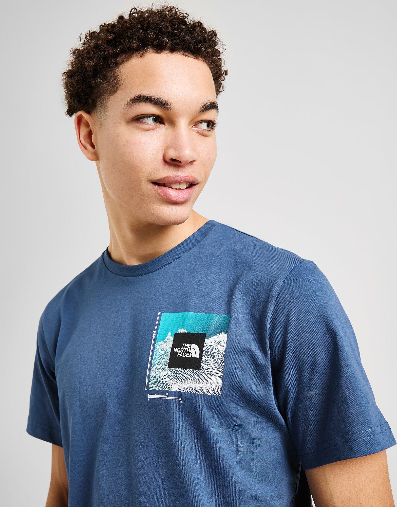 ★英国発*The North Face*新作*Digital Mountain Tシャツ/BL★ Blue The North Face Digital Mountain T-Shirt | JD Sports UK