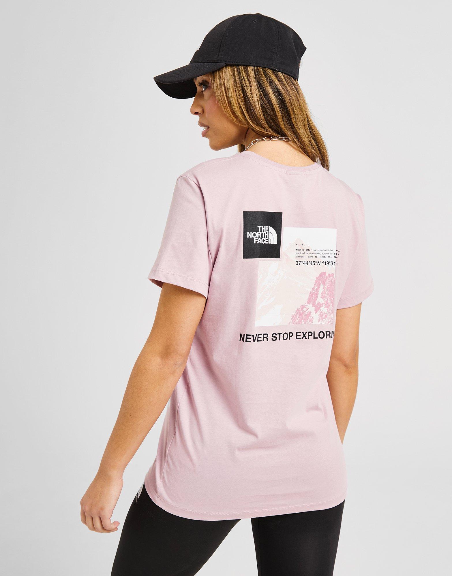Pink The North Face Mountain Box Graphic T-Shirt - JD Sports