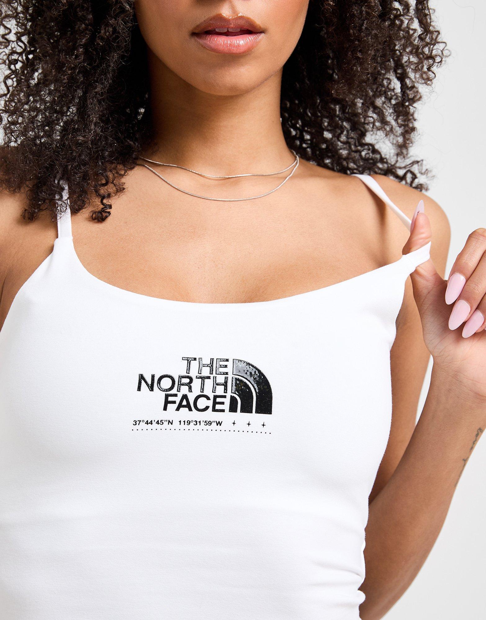 ★★THE NORTH FACE★★ WHITE LABEL WOMEN SOFT WAVE SLEEVELES White The North Face Tech Shine Slim Tank Top - JD Sports Global