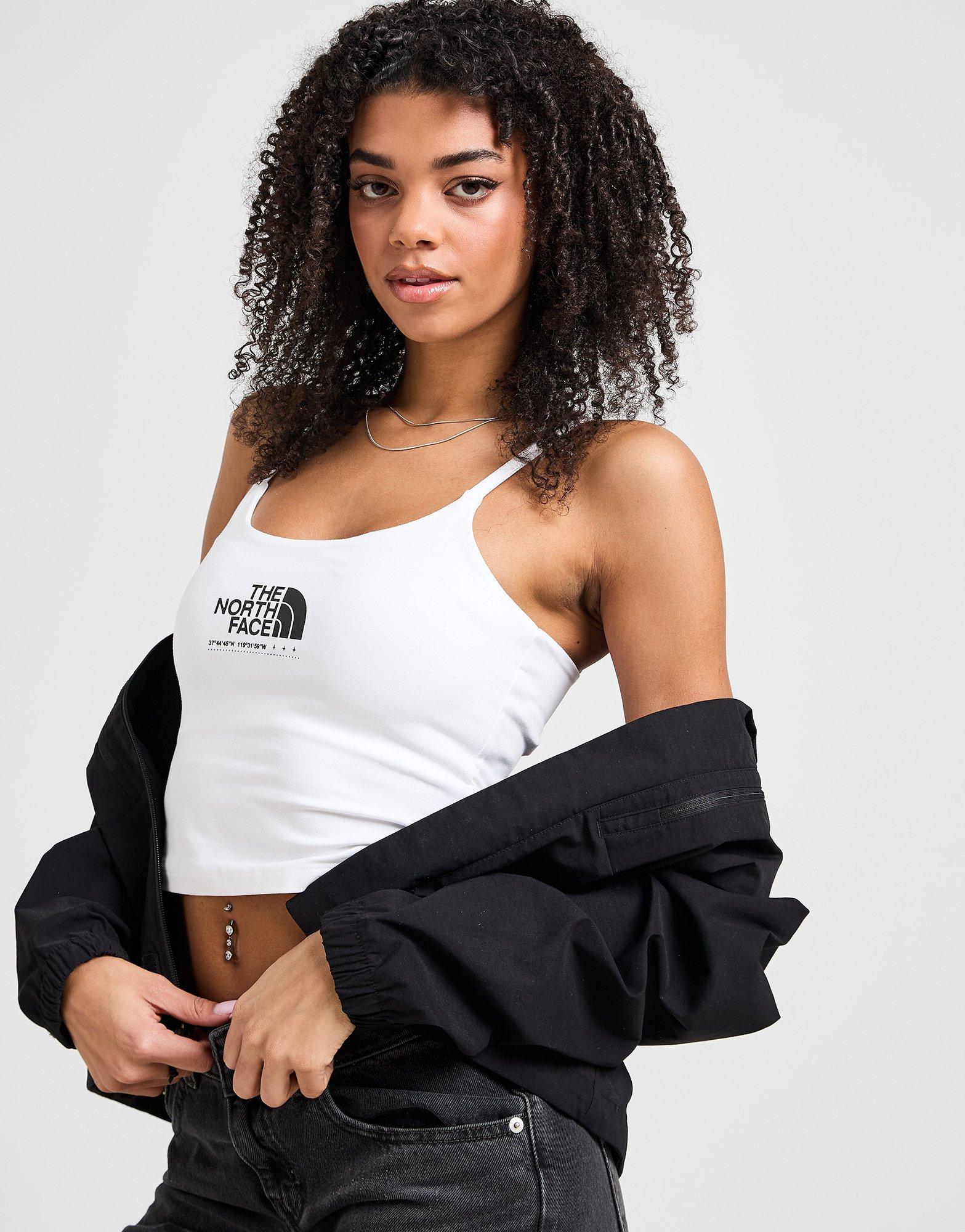 White The North Face Tech Shine Slim Tank Top - JD Sports Global