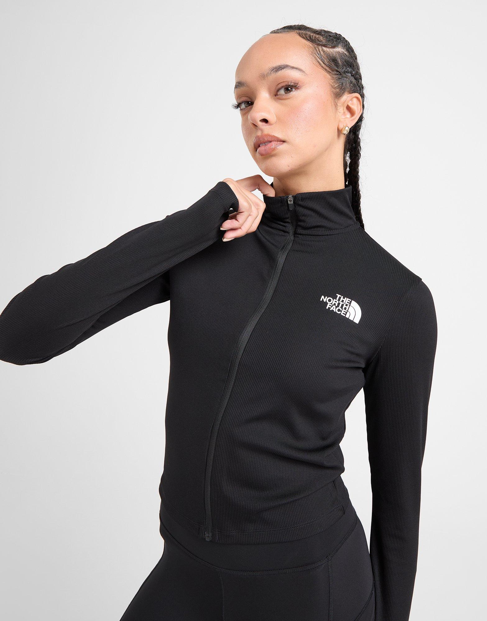 The North Face Rib Long Sleeve Full Zip Top