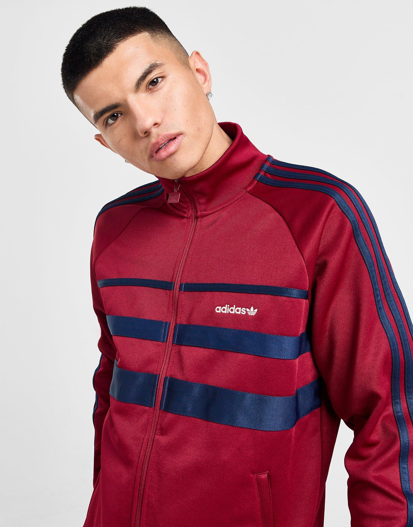 Red adidas Originals First Track Top JD Sports Ireland