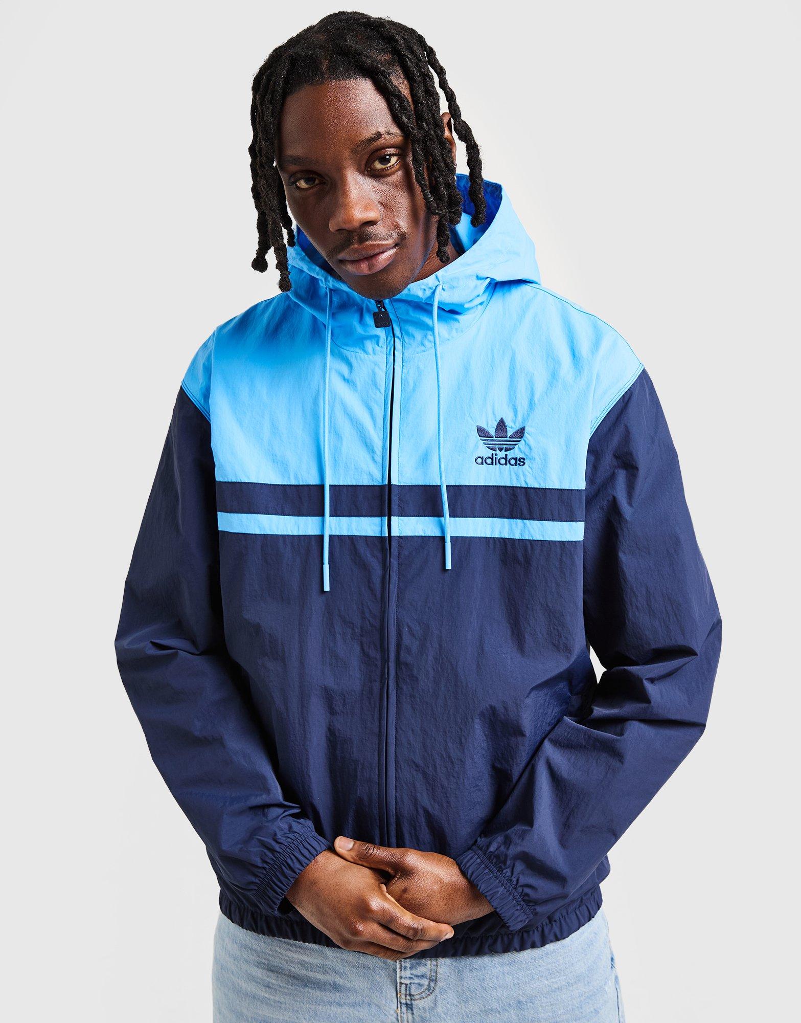 Blue adidas Originals Retro Windbreaker Jacket - JD Sports