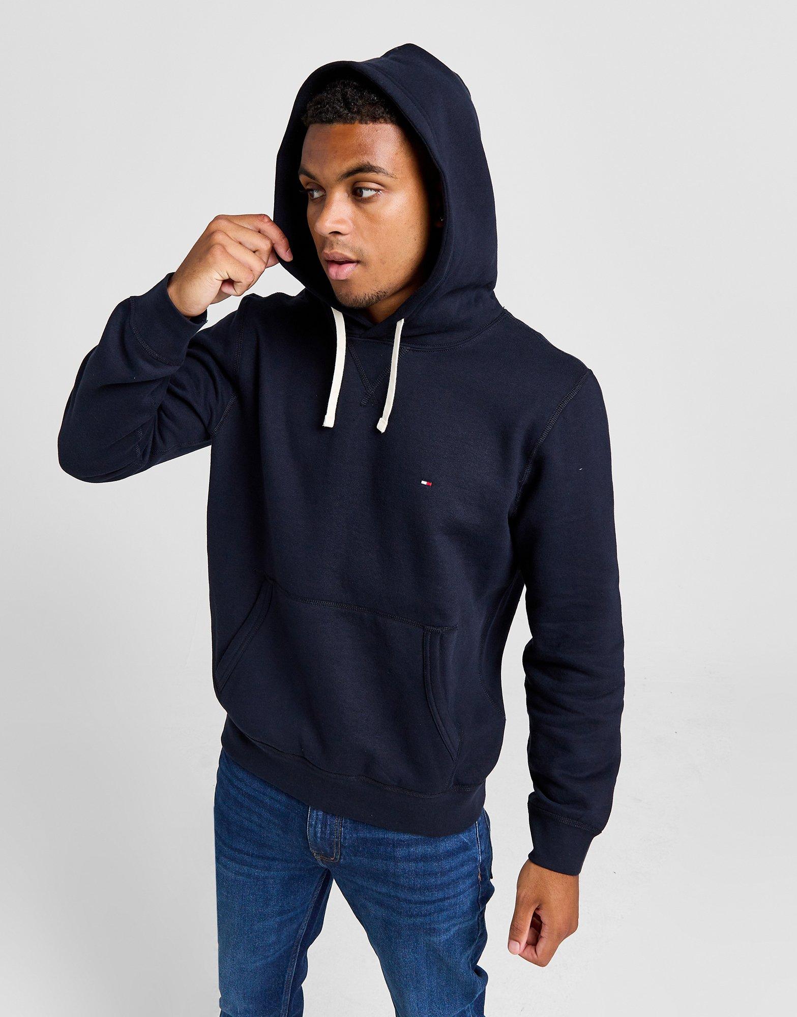 Blue Tommy Hilfiger Small Flag Hoodie JD Sports Malaysia