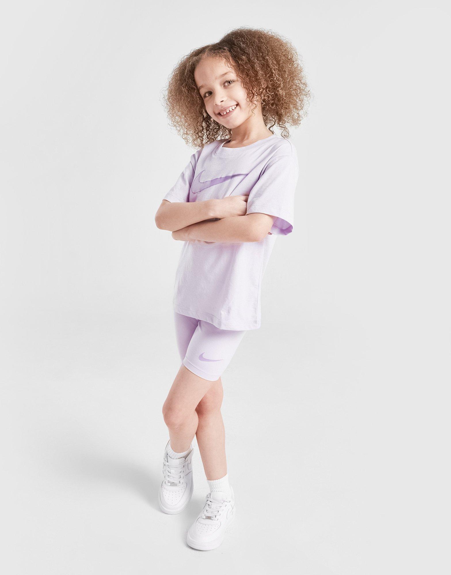 Nike Girls' Swoosh T-Shirt/Shorts Set Children