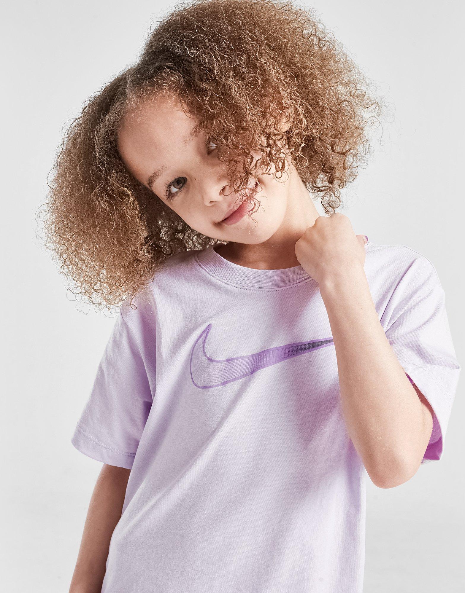 Nike Girls' Swoosh T-Shirt/Shorts Set Children