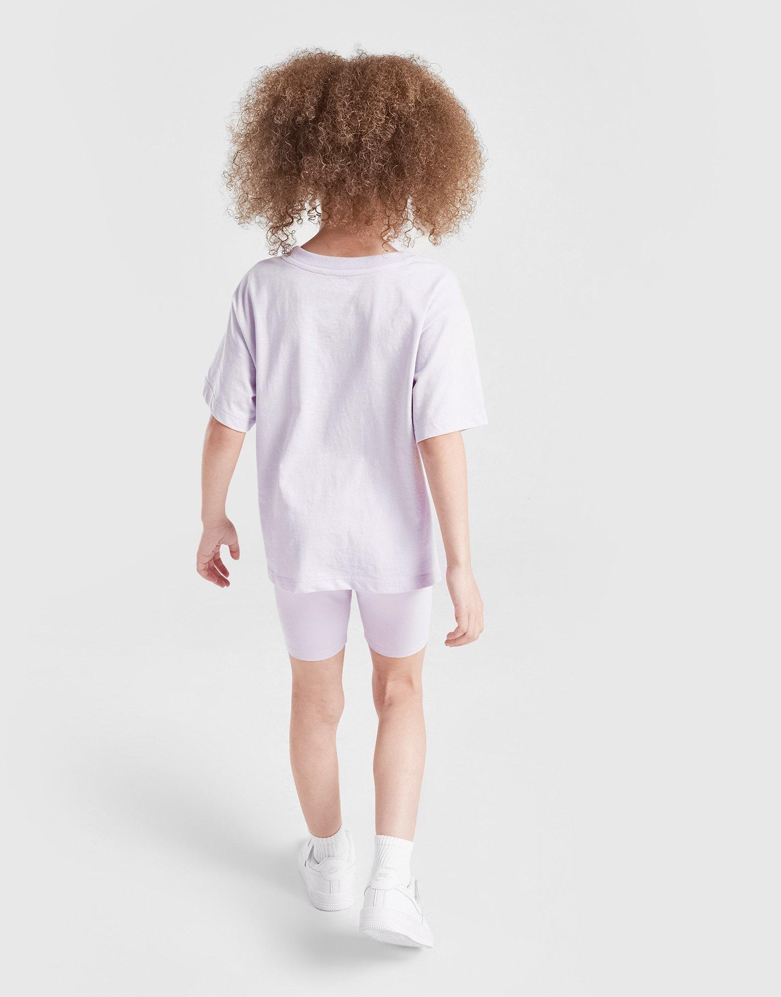 Nike Girls' Swoosh T-Shirt/Shorts Set Children