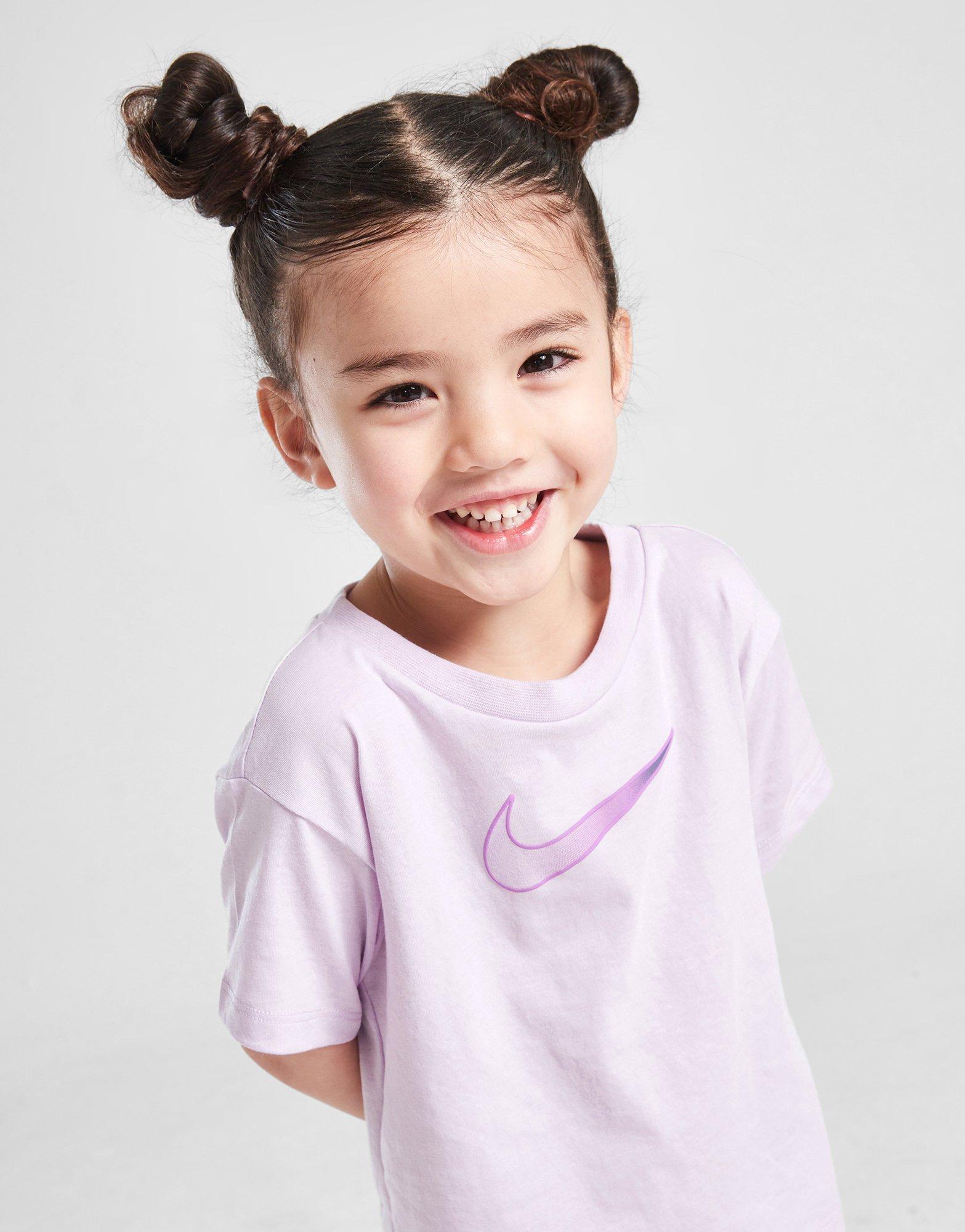 Nike Girls' Swoosh T-Shirt/Shorts Set Infant