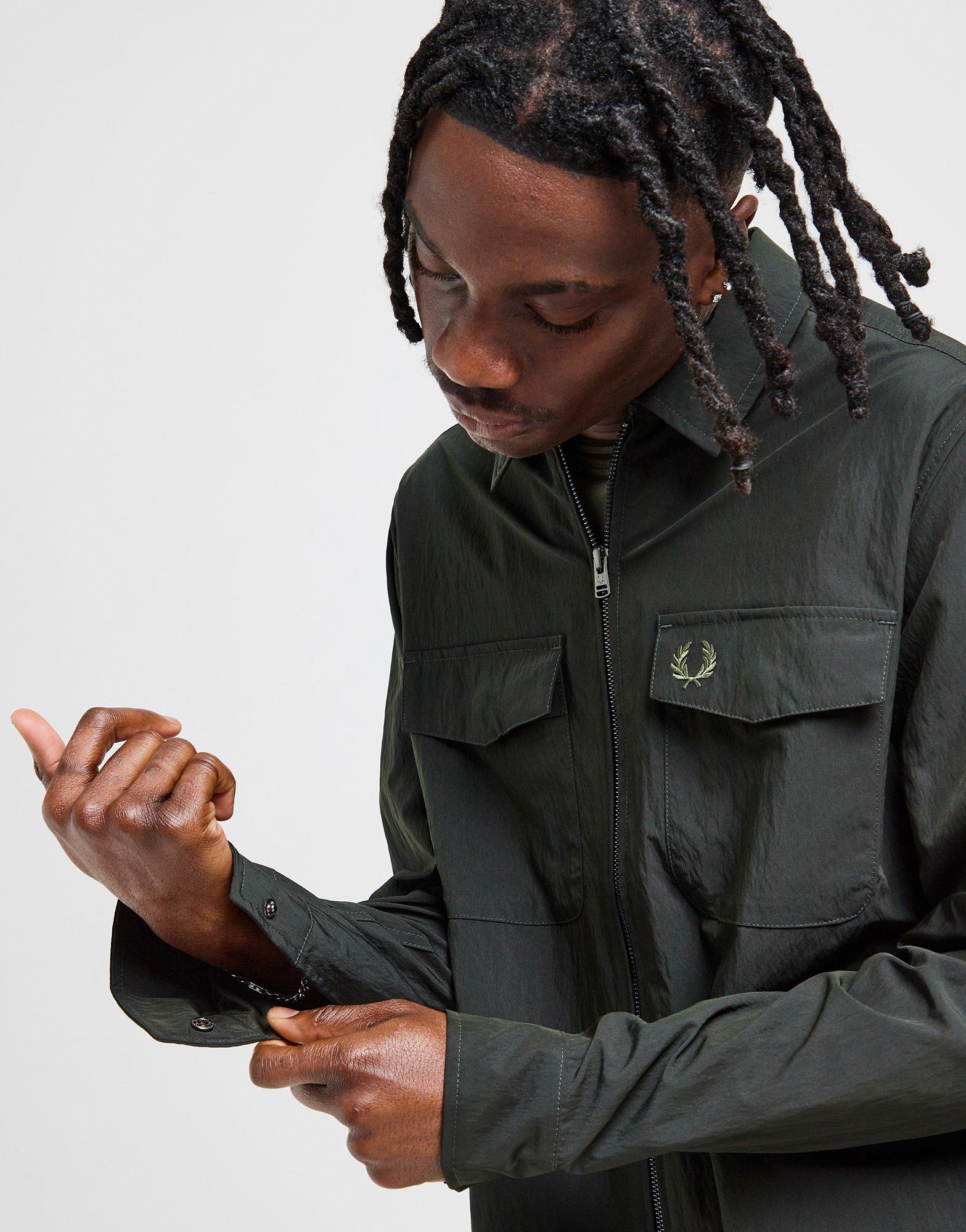 Green Fred Perry Overshirt - JD Sports Global