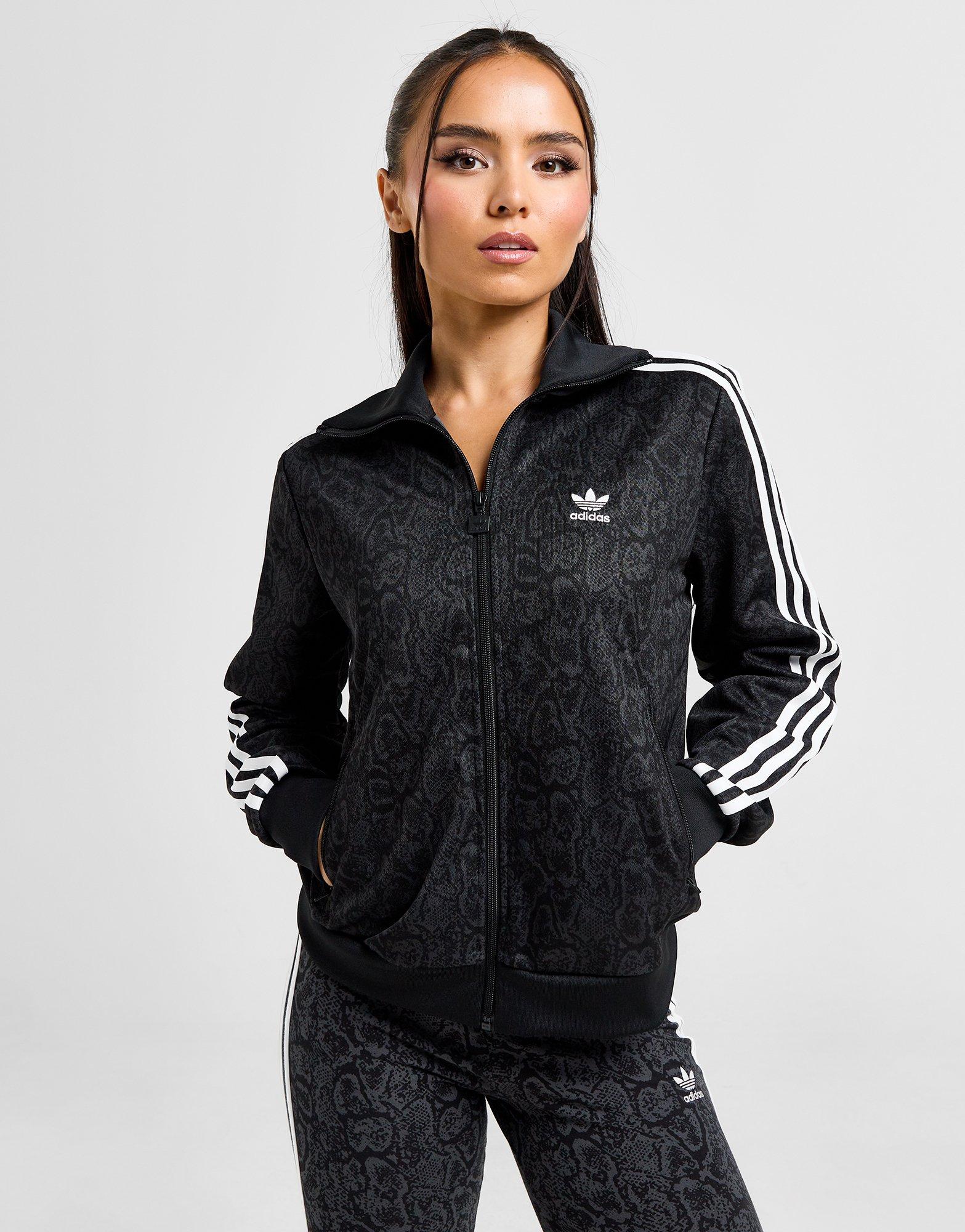 adidas Originals Women's Snake Firebird Track Top -Black