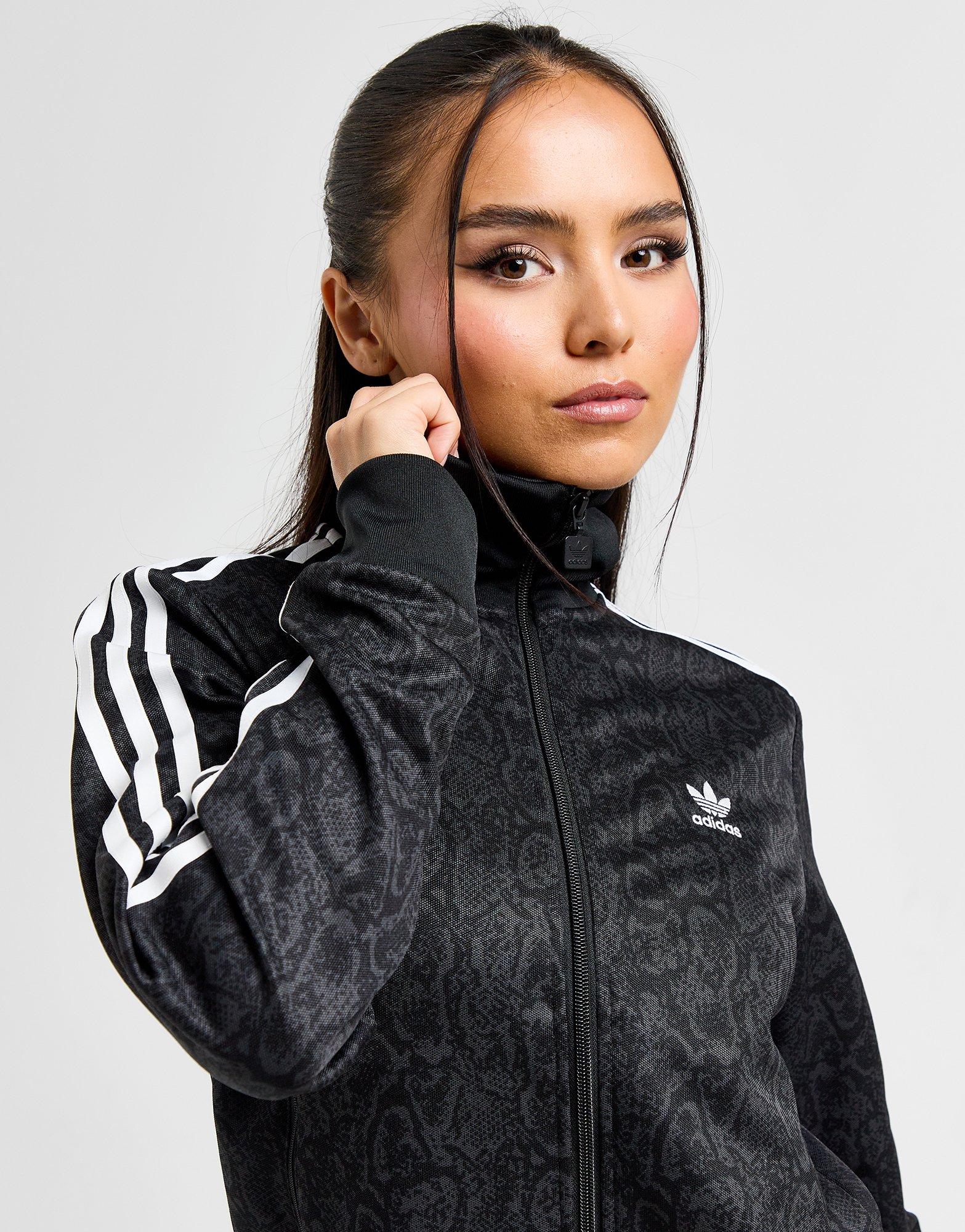Black adidas Originals Snake Firebird Track Top - JD Sports