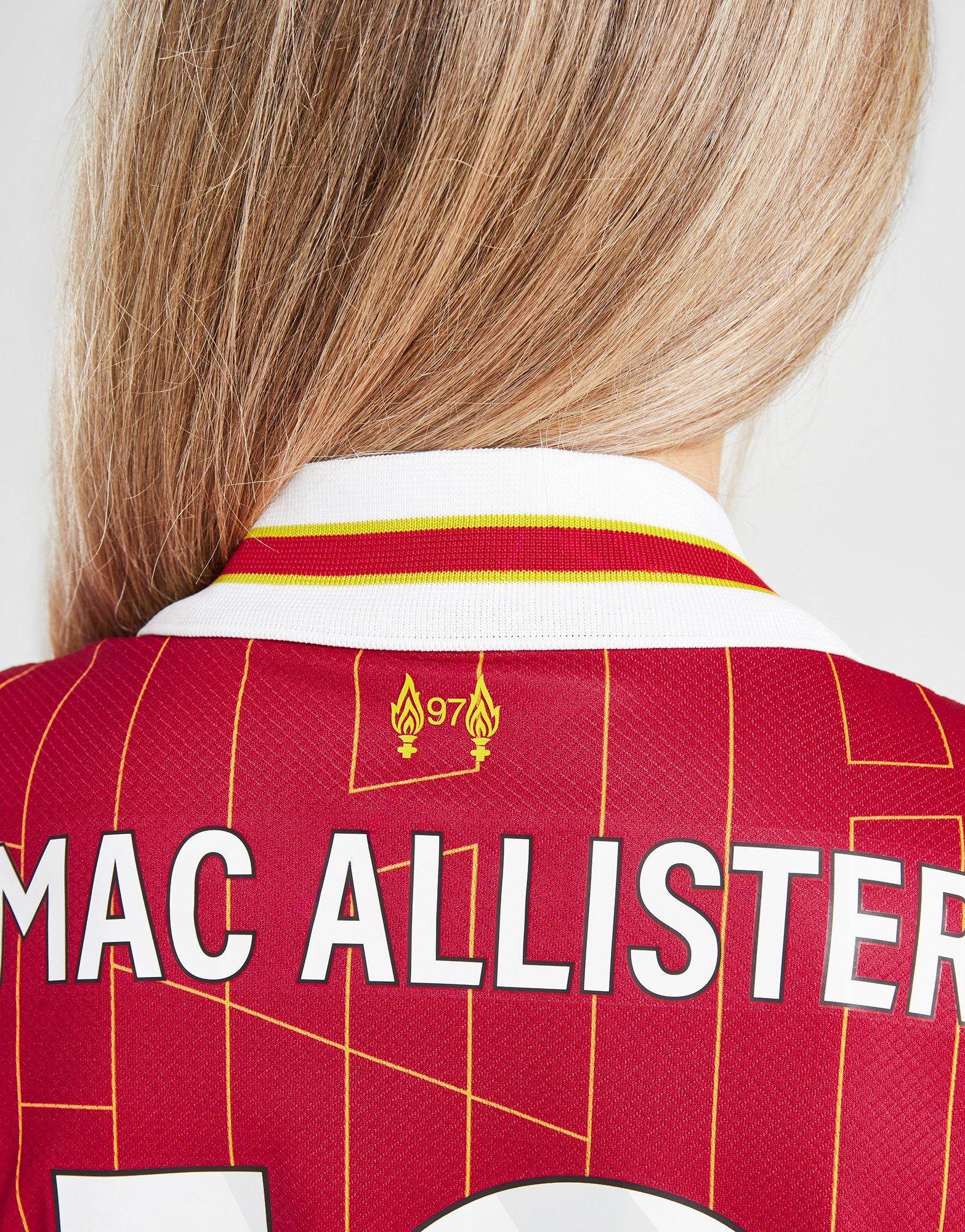 リバプール FC 24/25 シーズン MAC ALLISTER10番長袖シャツ Red Nike Liverpool FC 2024/25 Mac Allister #10 Home Shirt