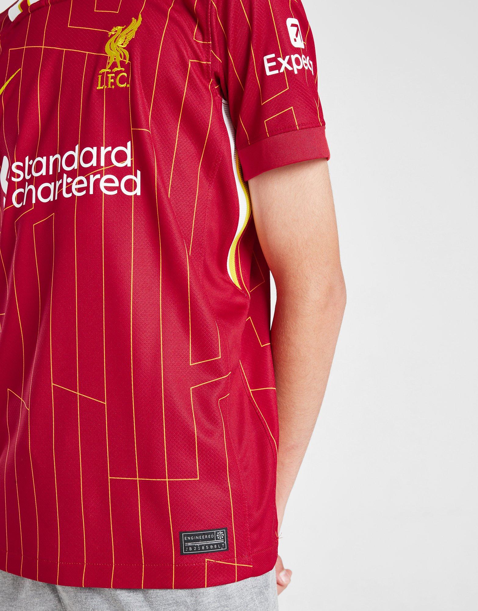 Red Nike Liverpool FC 24/25 Mac Allister #10 Home Shirt Jnr